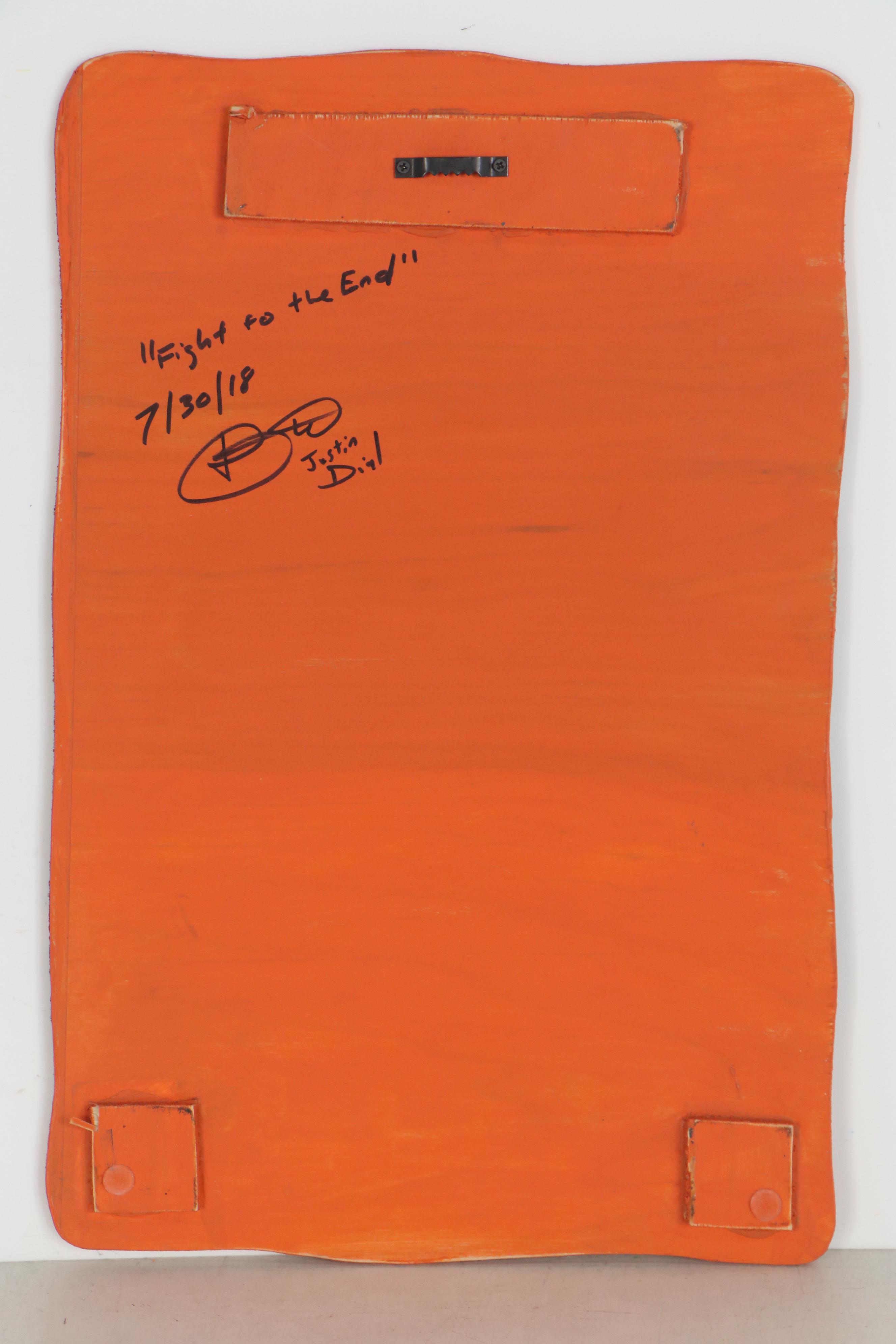 Justin Dial Acrylic Painting "Fight to the End," 2018