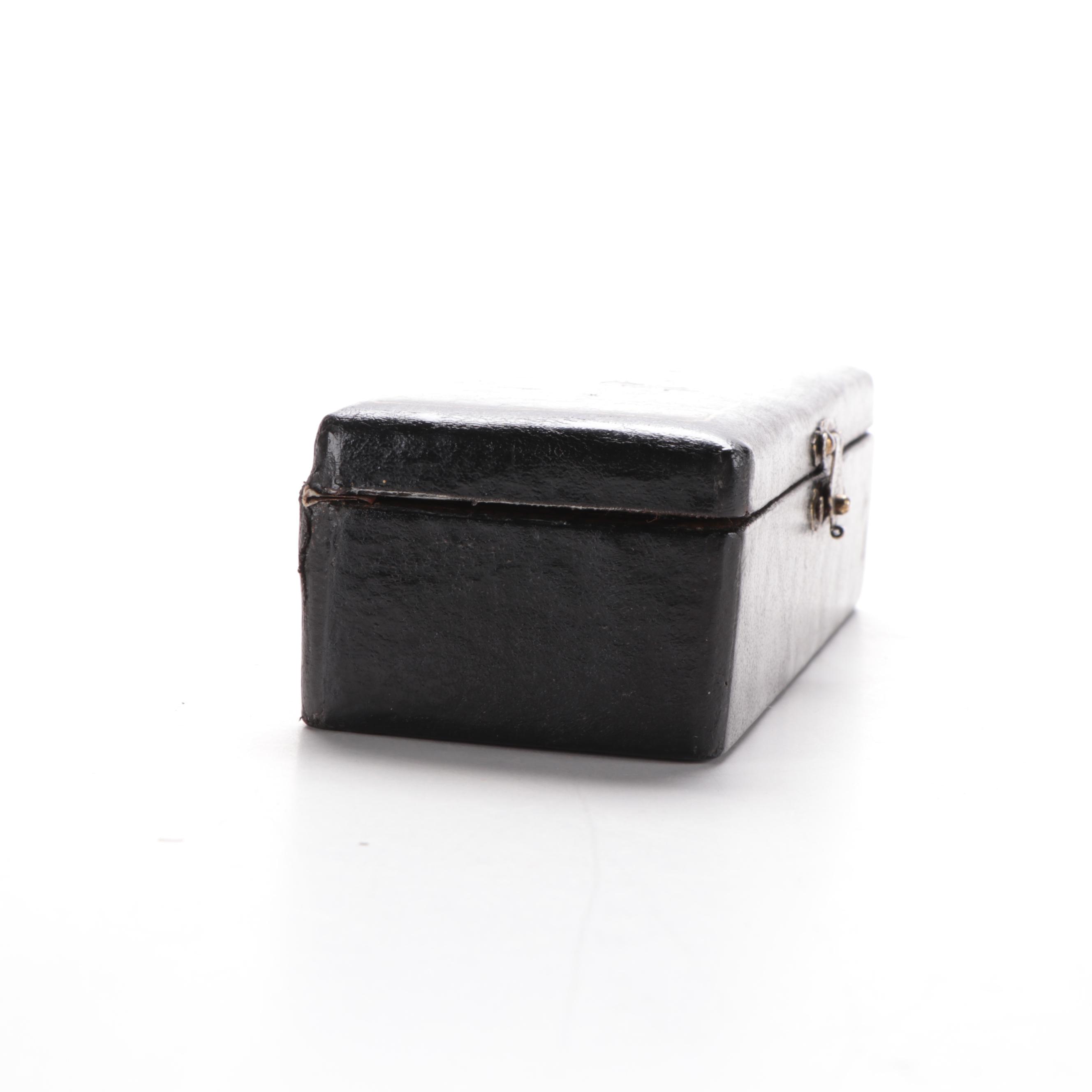 Chinese Domino Game, Lacquer Trinket Box and Buddha Incense Burner, Mid-20th C.