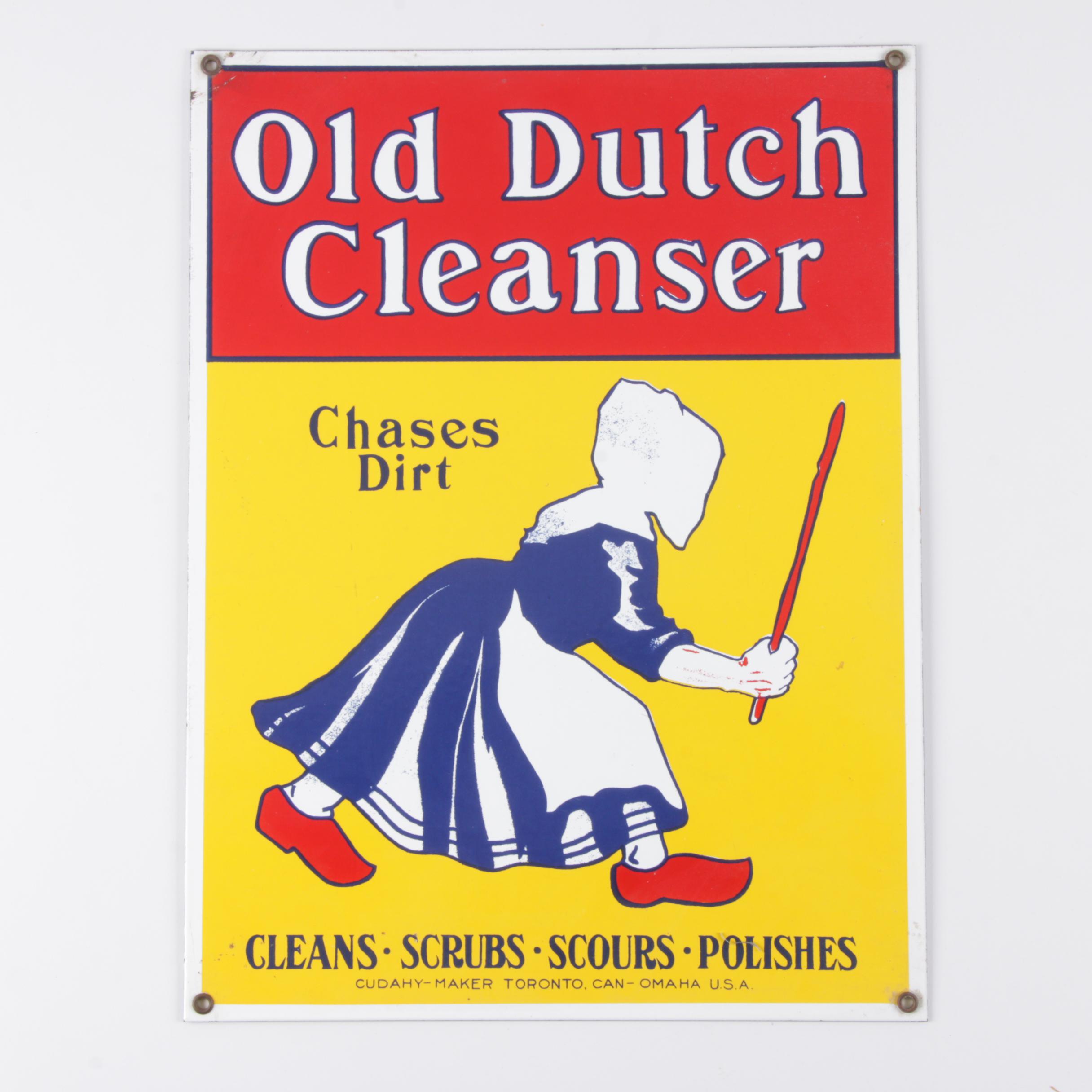 "Old Dutch Cleanser," "Soda Belgrano," and "Bouillon KUB" Metal Signs