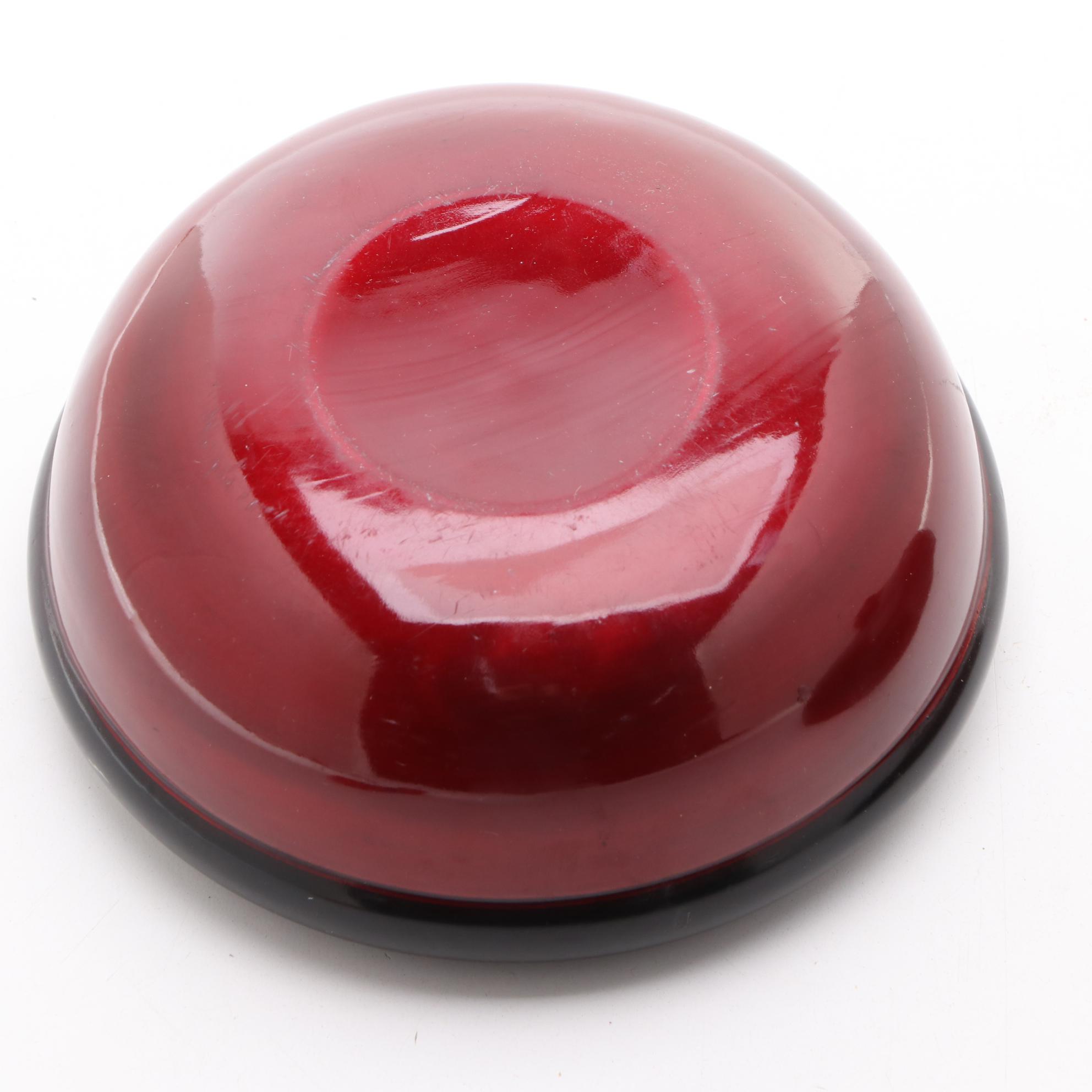 East Asian Lacquerware Lidded Box with Guardian Lion Motif