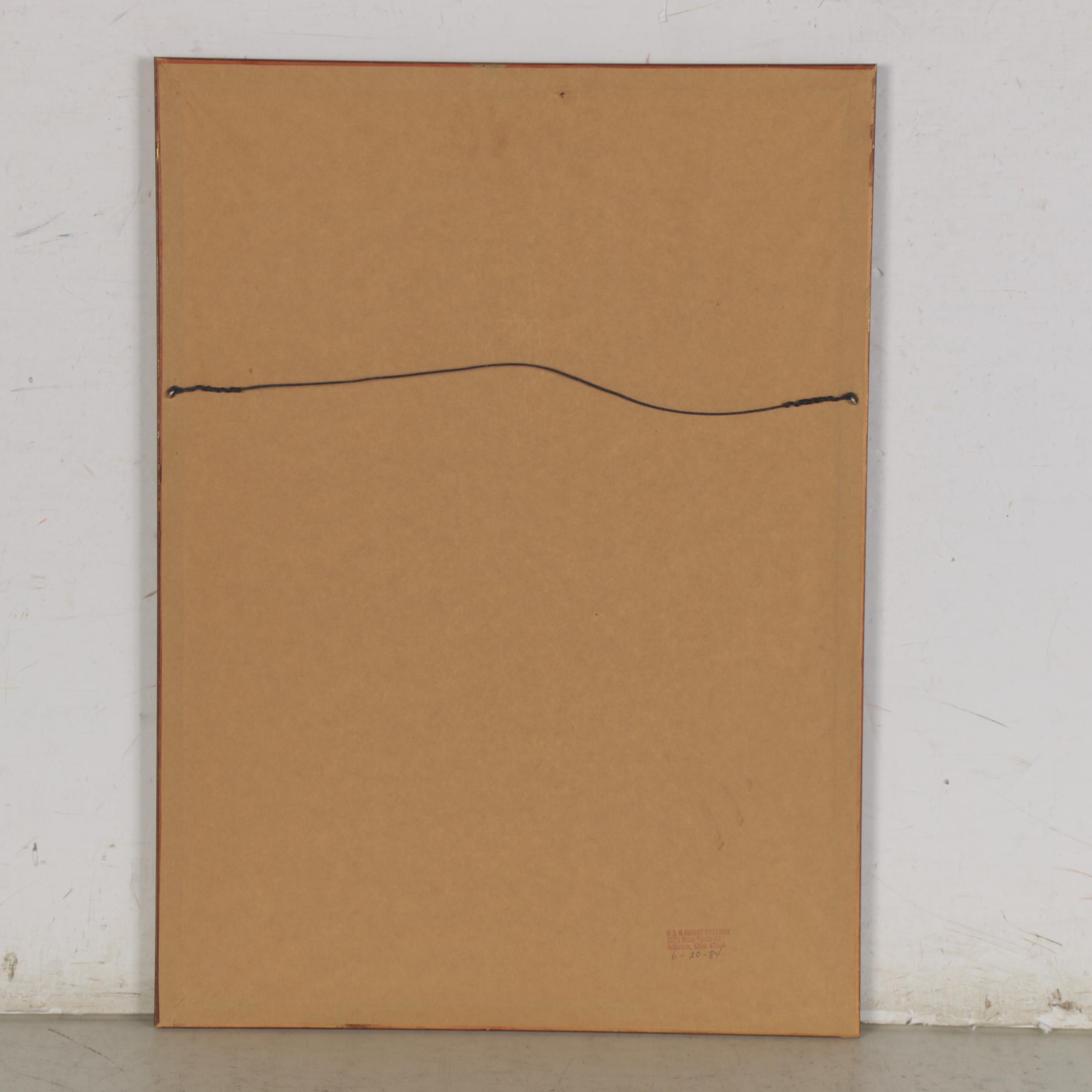 John A. Ruthven Offset Lithograph "Cardinals," Late 20th Century