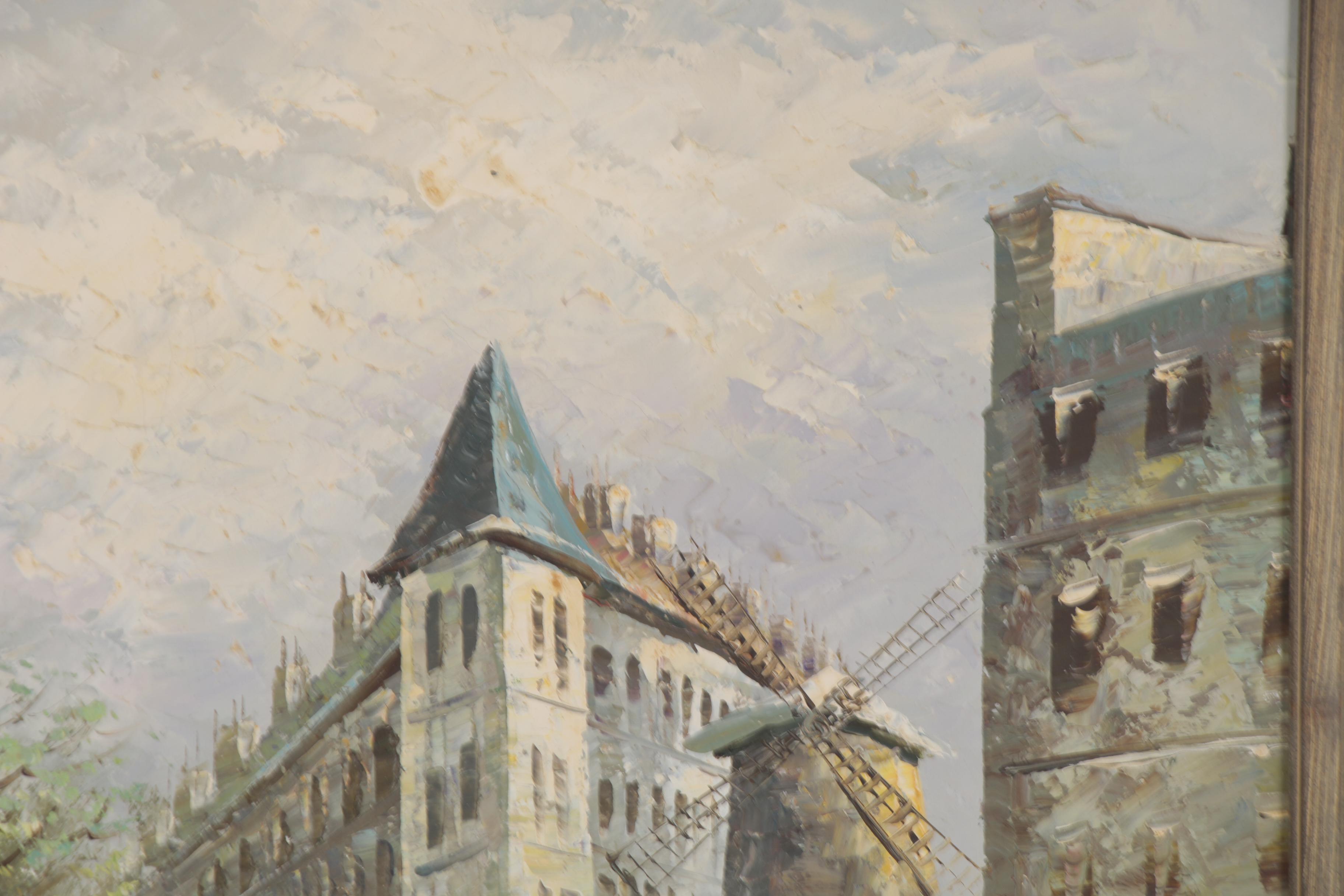 Impressionist Oil Painting attributed to Caroline Burnett of Moulin Rouge