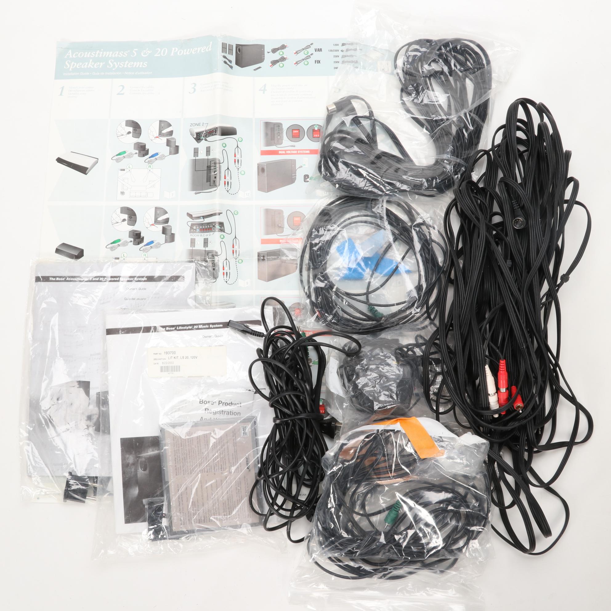 Bose "Acoustimass 5 and 20 Powered Speaker System" with Accessories