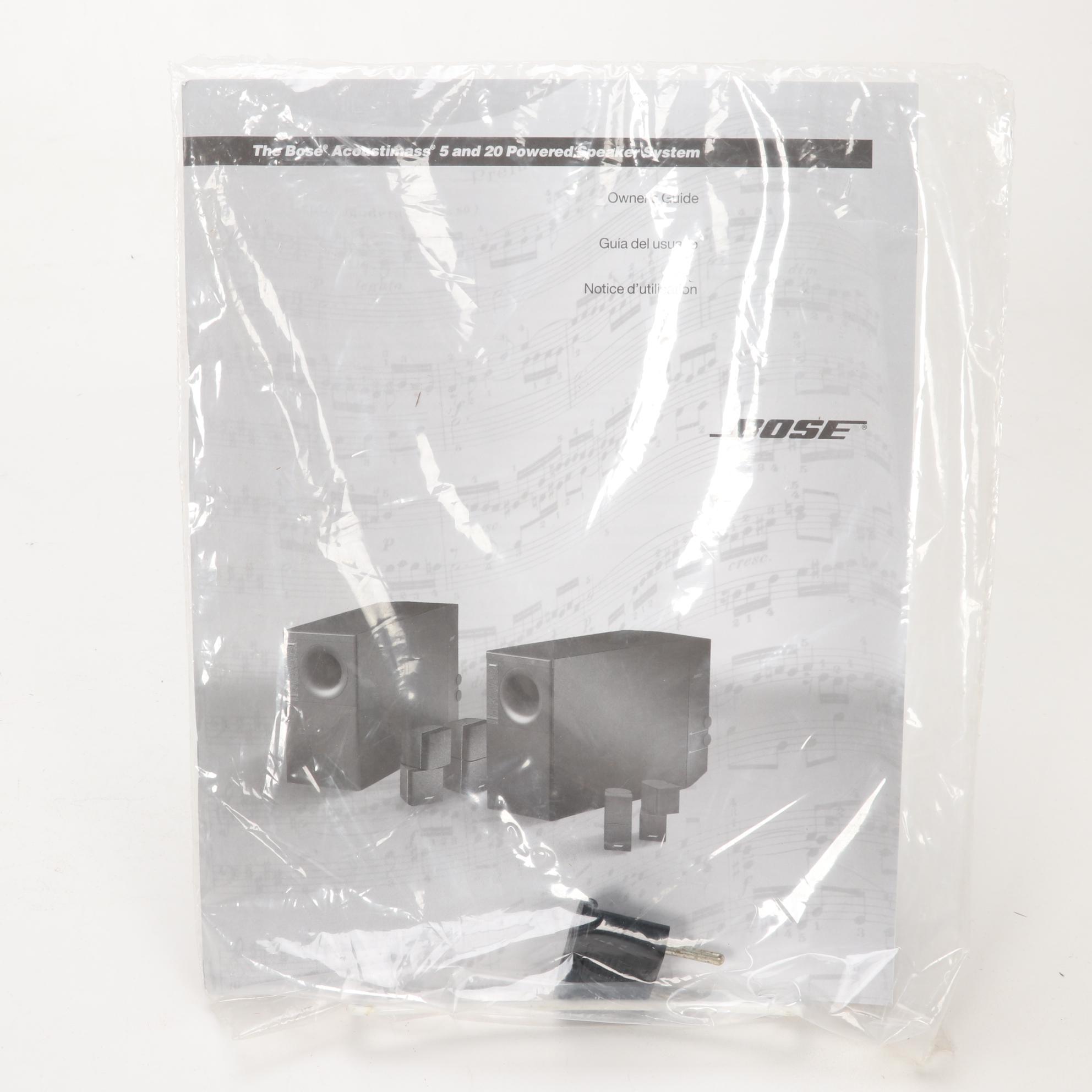 Bose "Acoustimass 5 and 20 Powered Speaker System" with Accessories