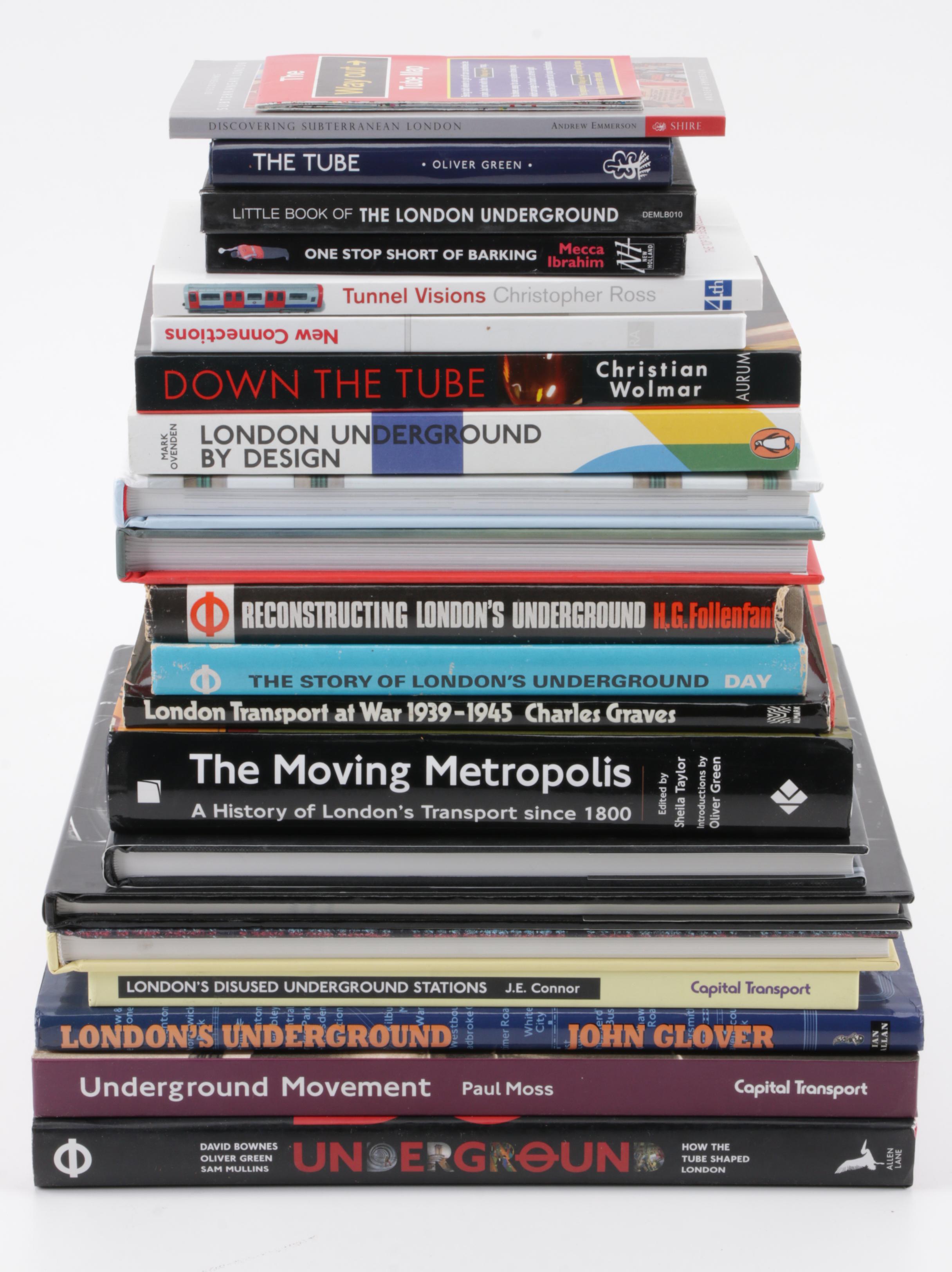 London Underground History Books Including "The Moving Metropolis" by S. Taylor