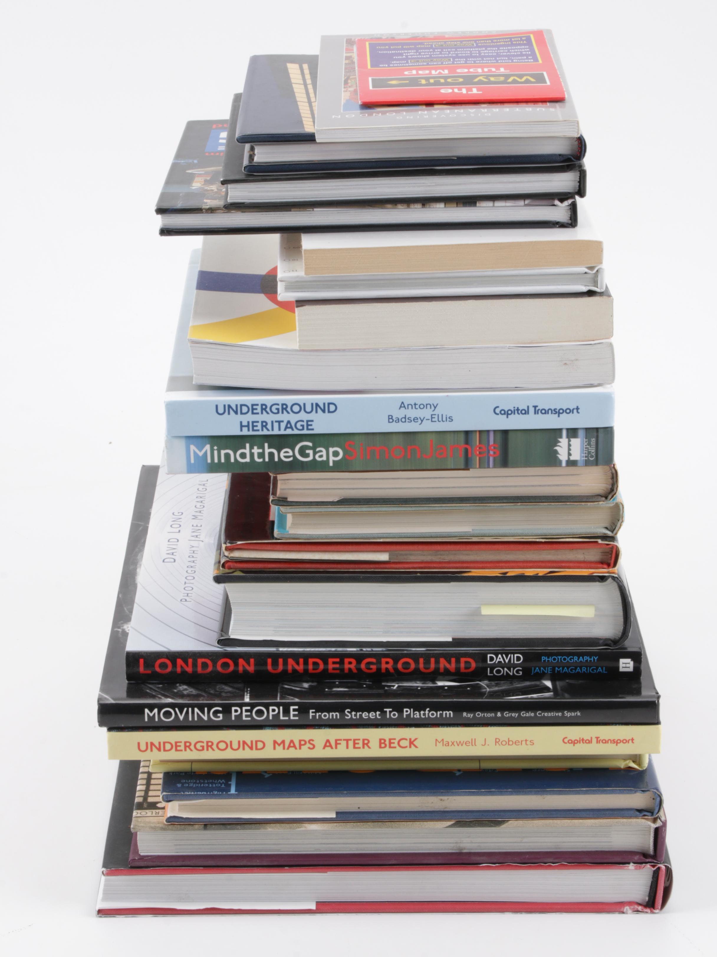 London Underground History Books Including "The Moving Metropolis" by S. Taylor