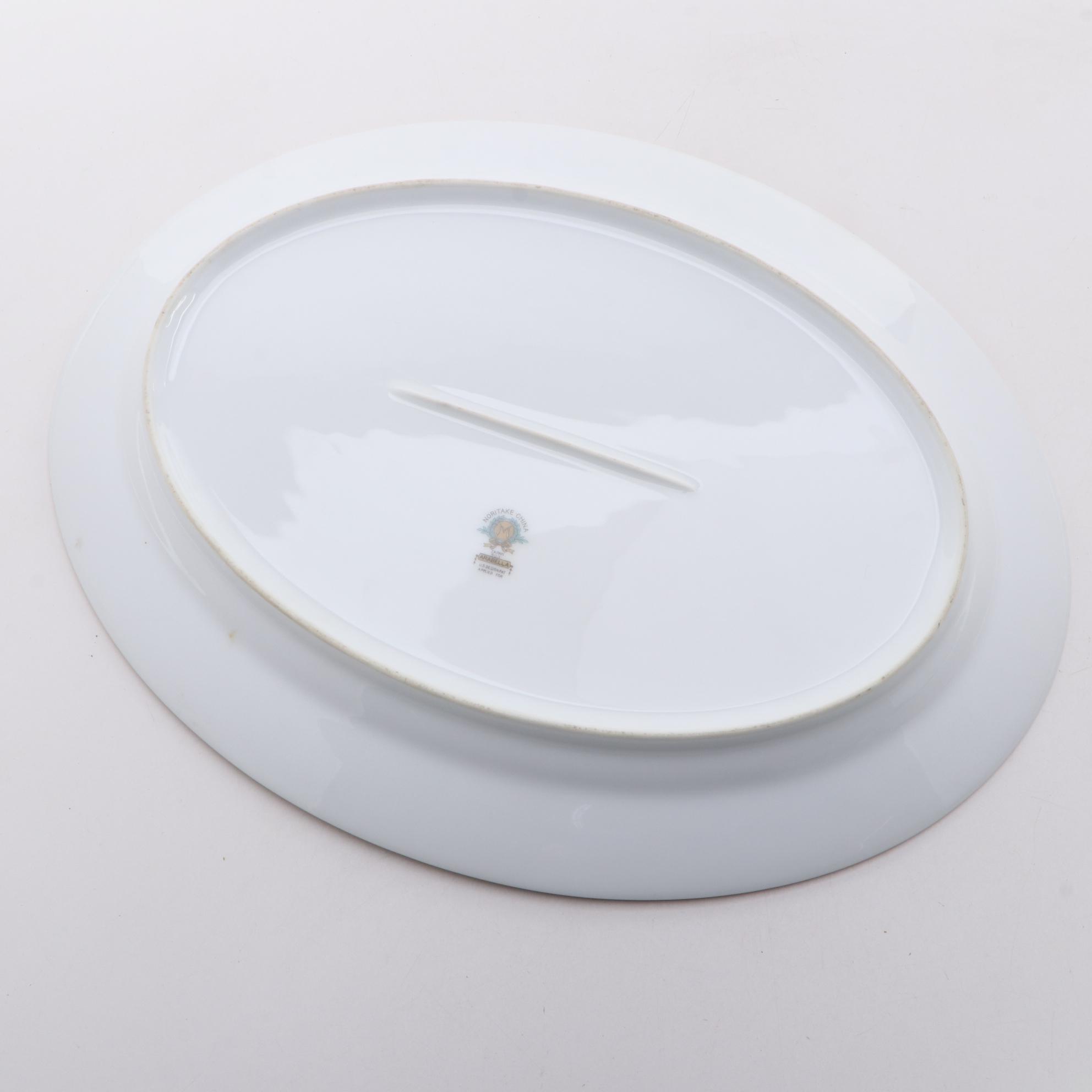 Mintons "Lady Hamilton" Bread and Butter Plates and Noritake "Arabella" Platter