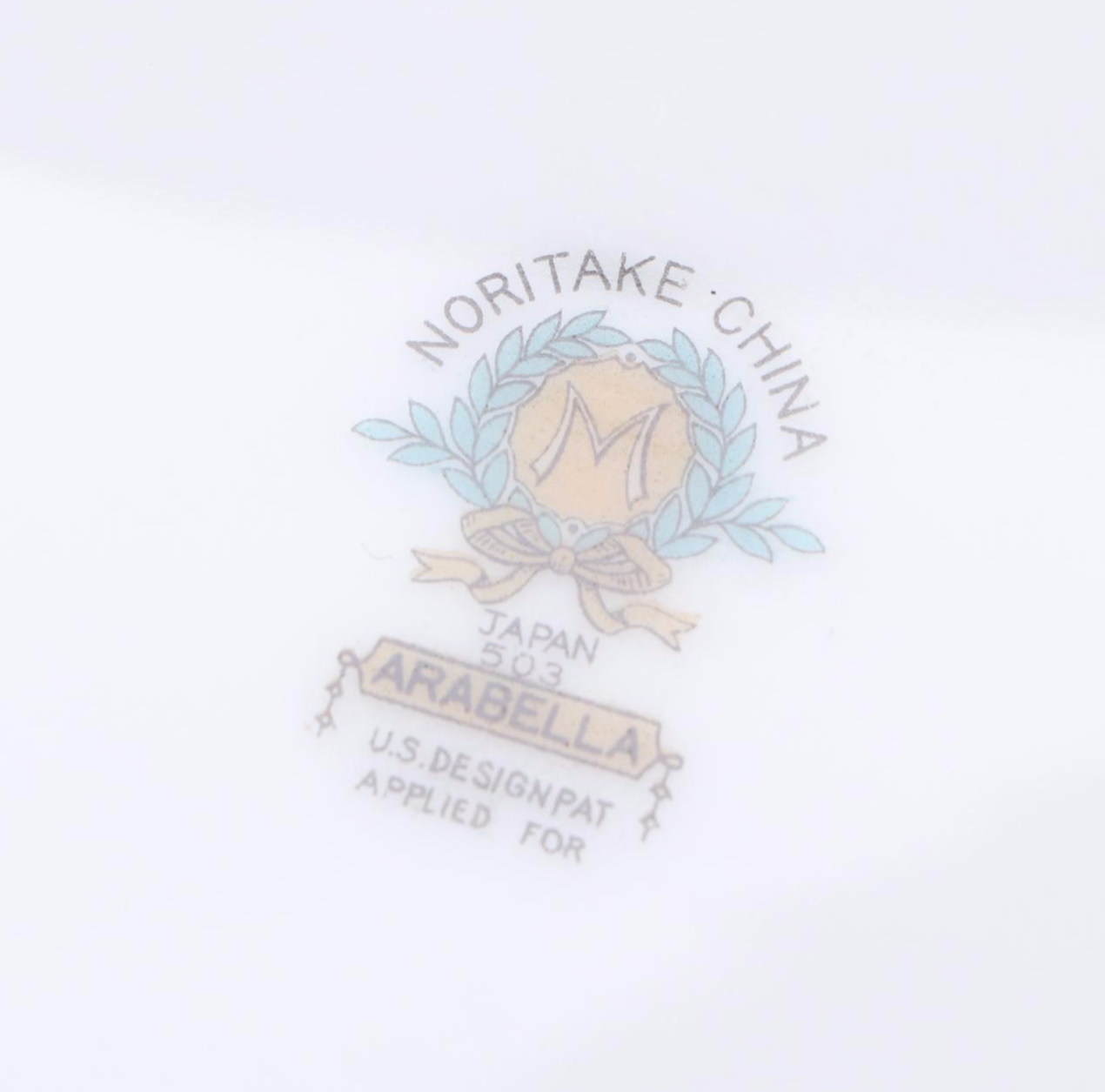 Mintons "Lady Hamilton" Bread and Butter Plates and Noritake "Arabella" Platter