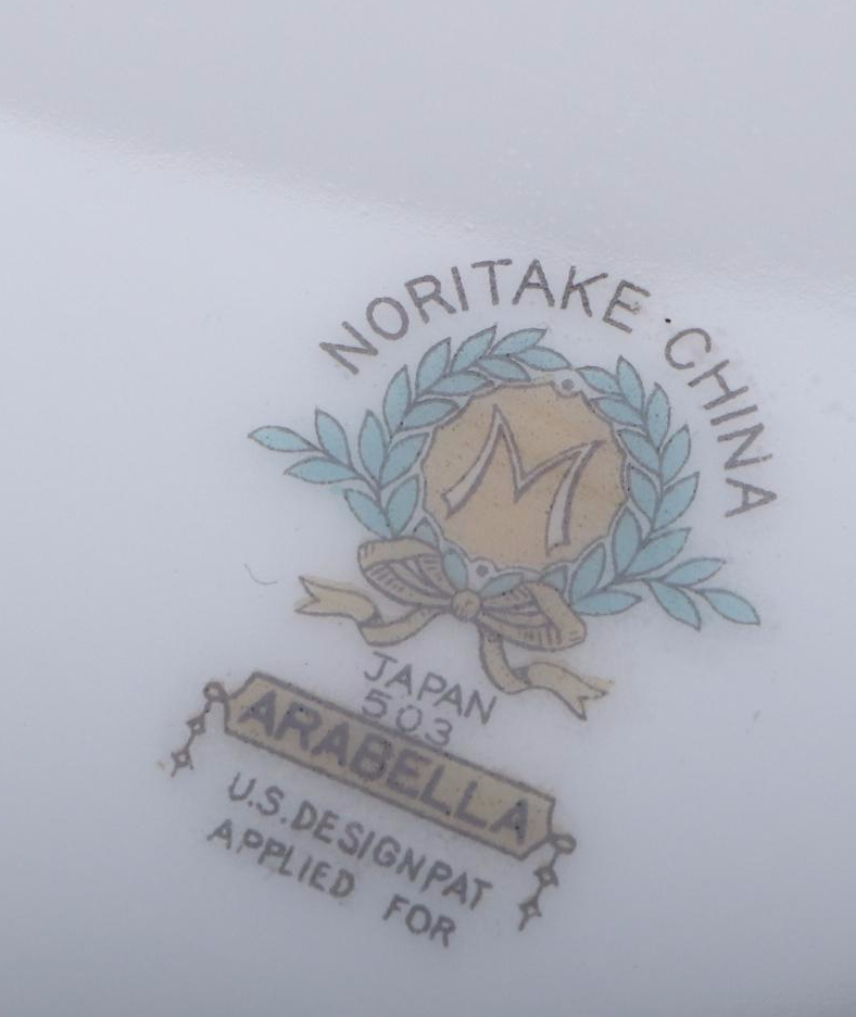 Mintons "Lady Hamilton" Bread and Butter Plates and Noritake "Arabella" Platter