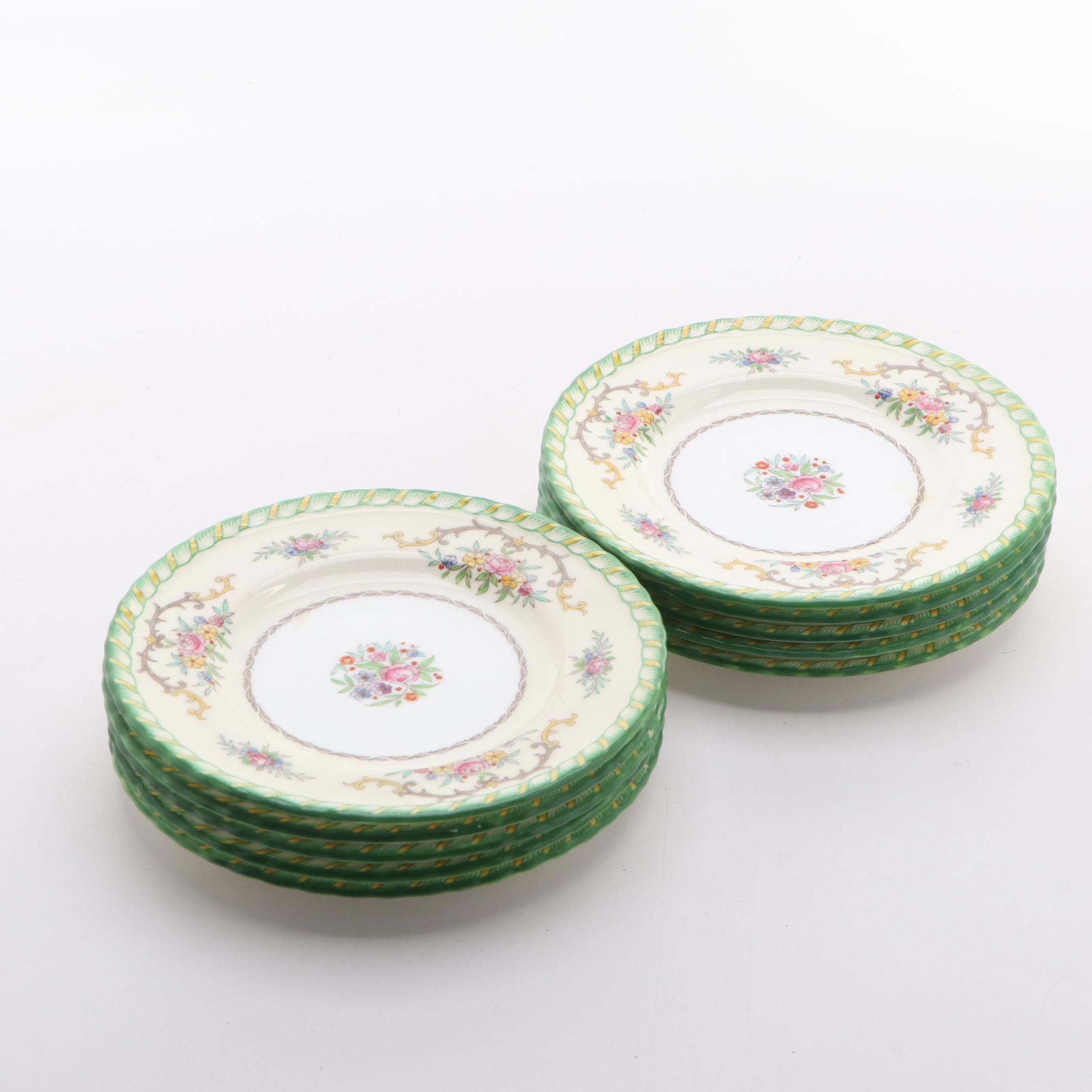 Mintons "Lady Hamilton" Bread and Butter Plates and Noritake "Arabella" Platter