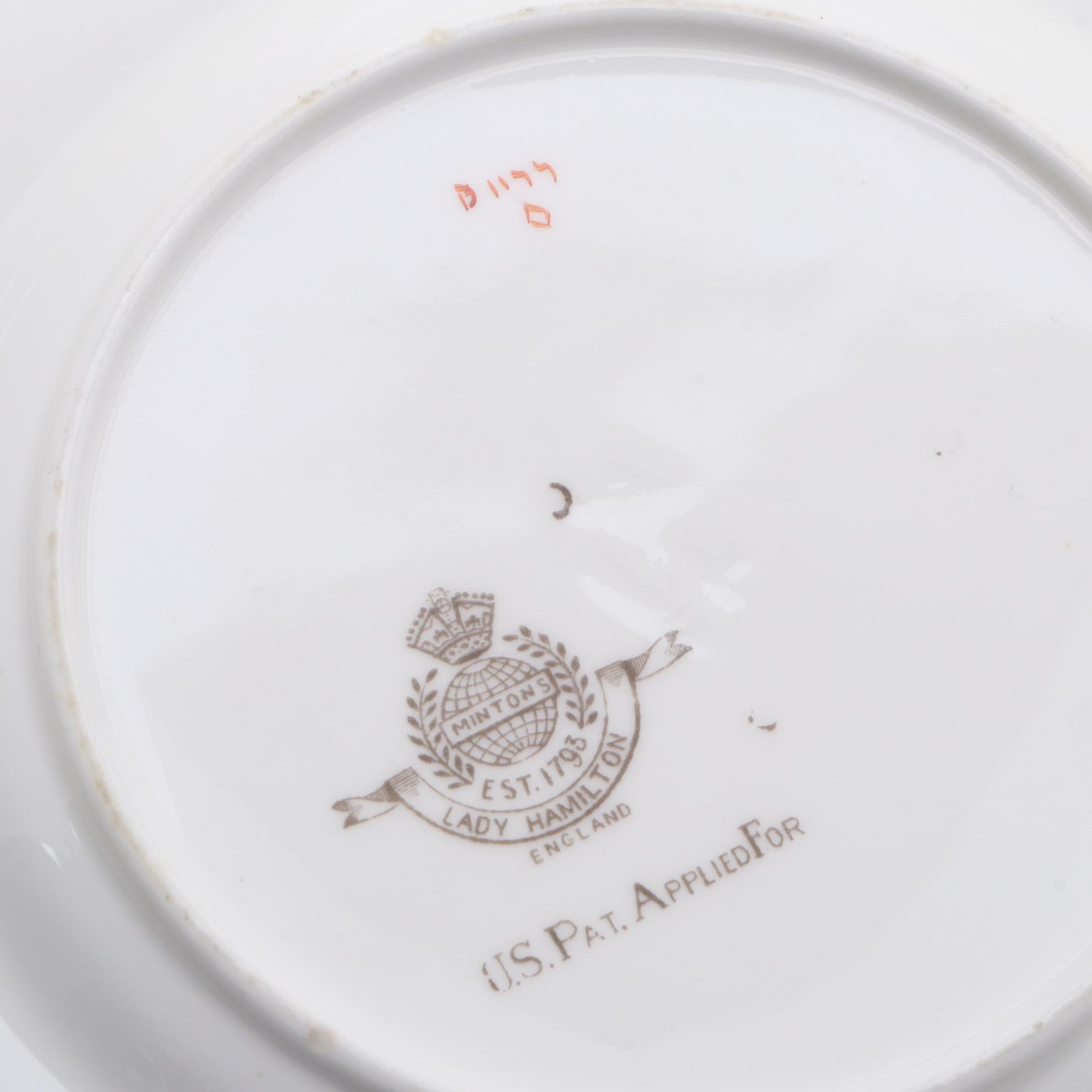 Mintons "Lady Hamilton" Bread and Butter Plates and Noritake "Arabella" Platter