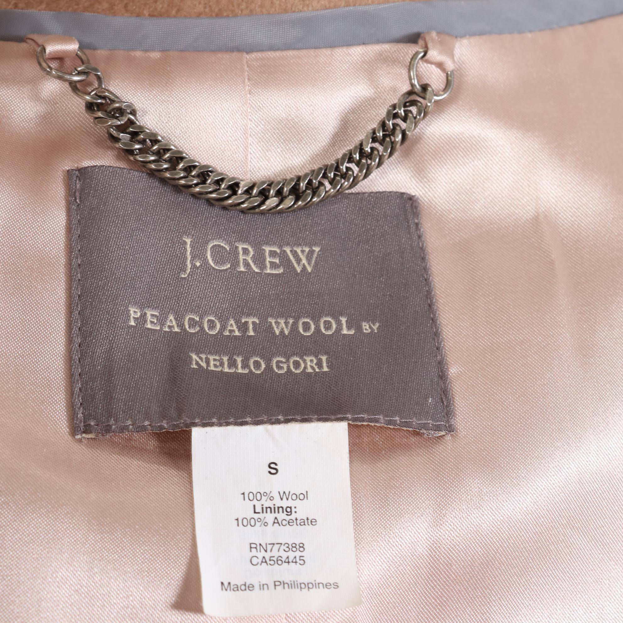 J. Crew Cape in Nello Gori Grey Wool