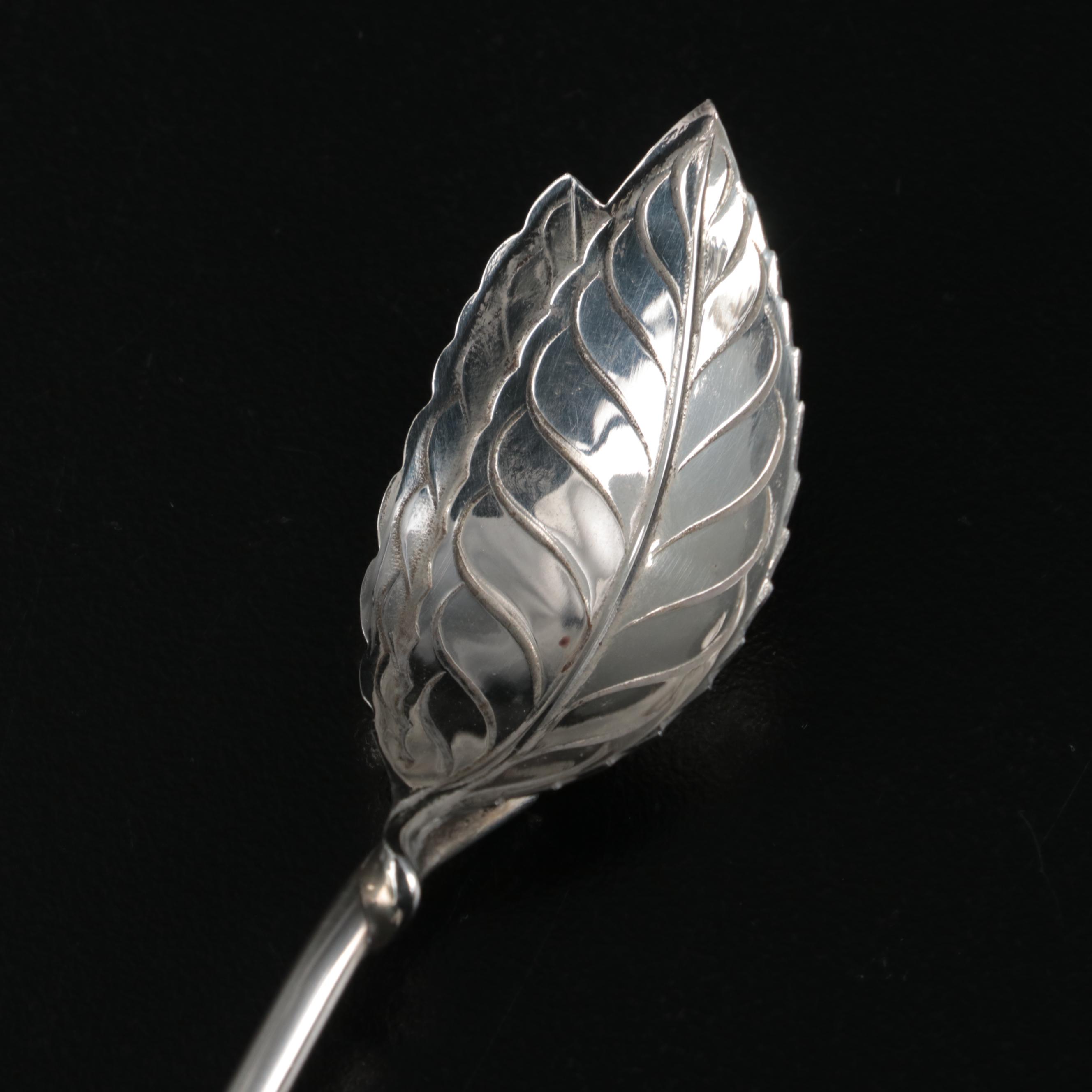 Tiffany & Co. Sterling Silver "Mint Julep" Iced Tea Stir Straw Spoons