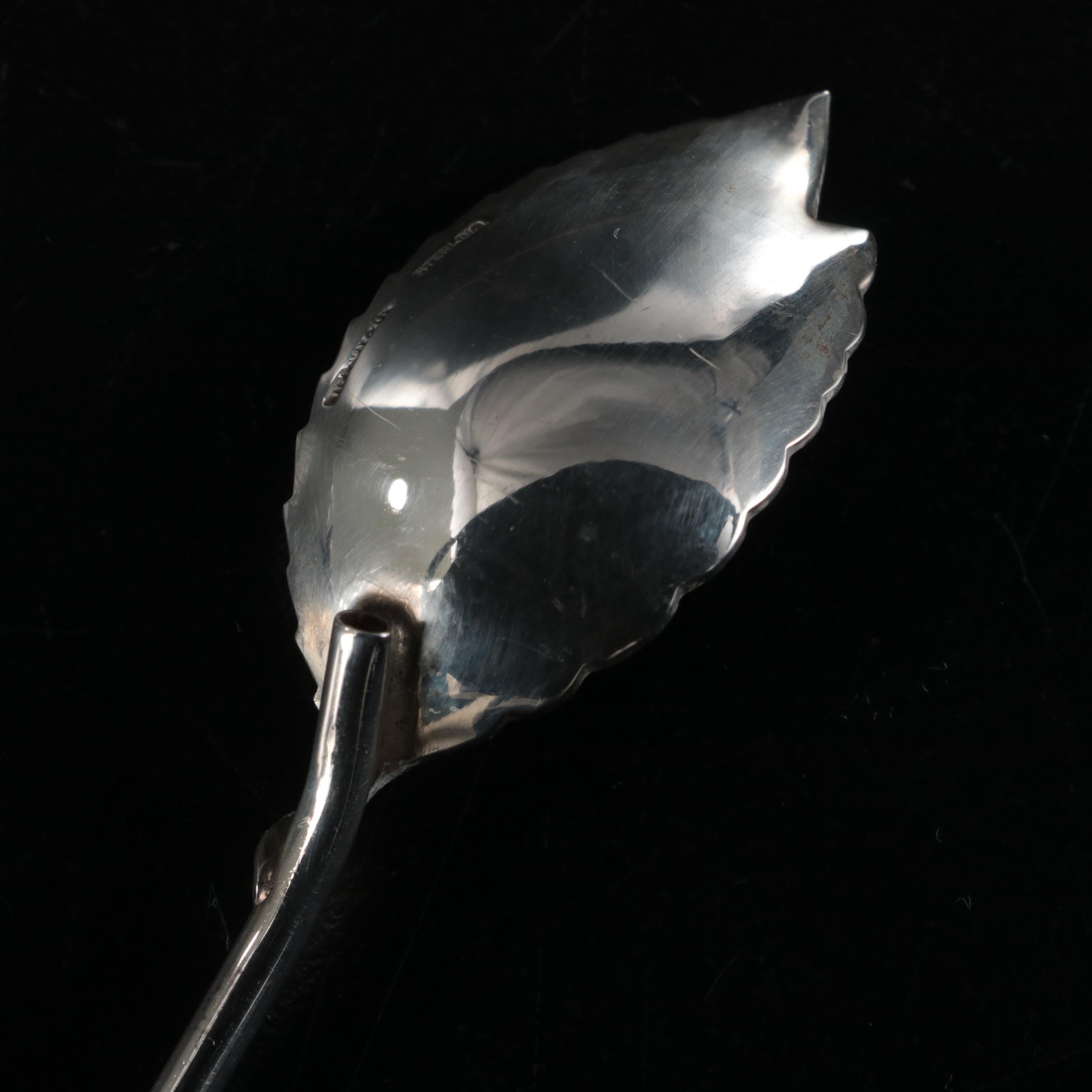 Tiffany & Co. Sterling Silver "Mint Julep" Iced Tea Stir Straw Spoons