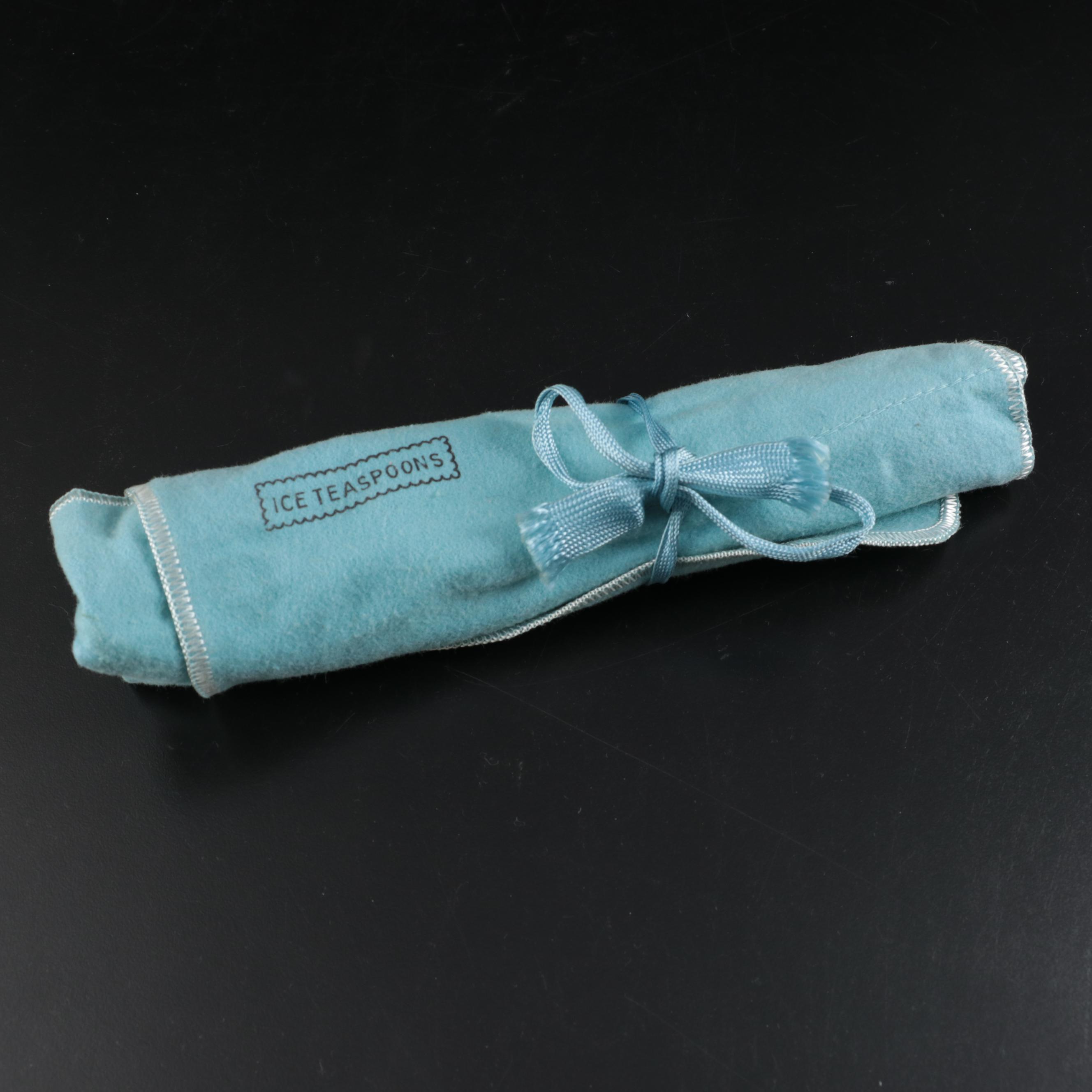 Tiffany & Co. Sterling Silver "Mint Julep" Iced Tea Stir Straw Spoons