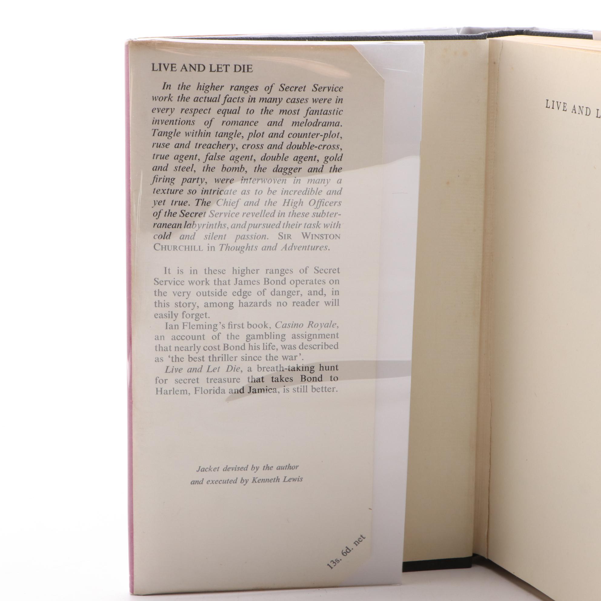 Third UK Impression "Live and Let Die" by Ian Fleming, 1956