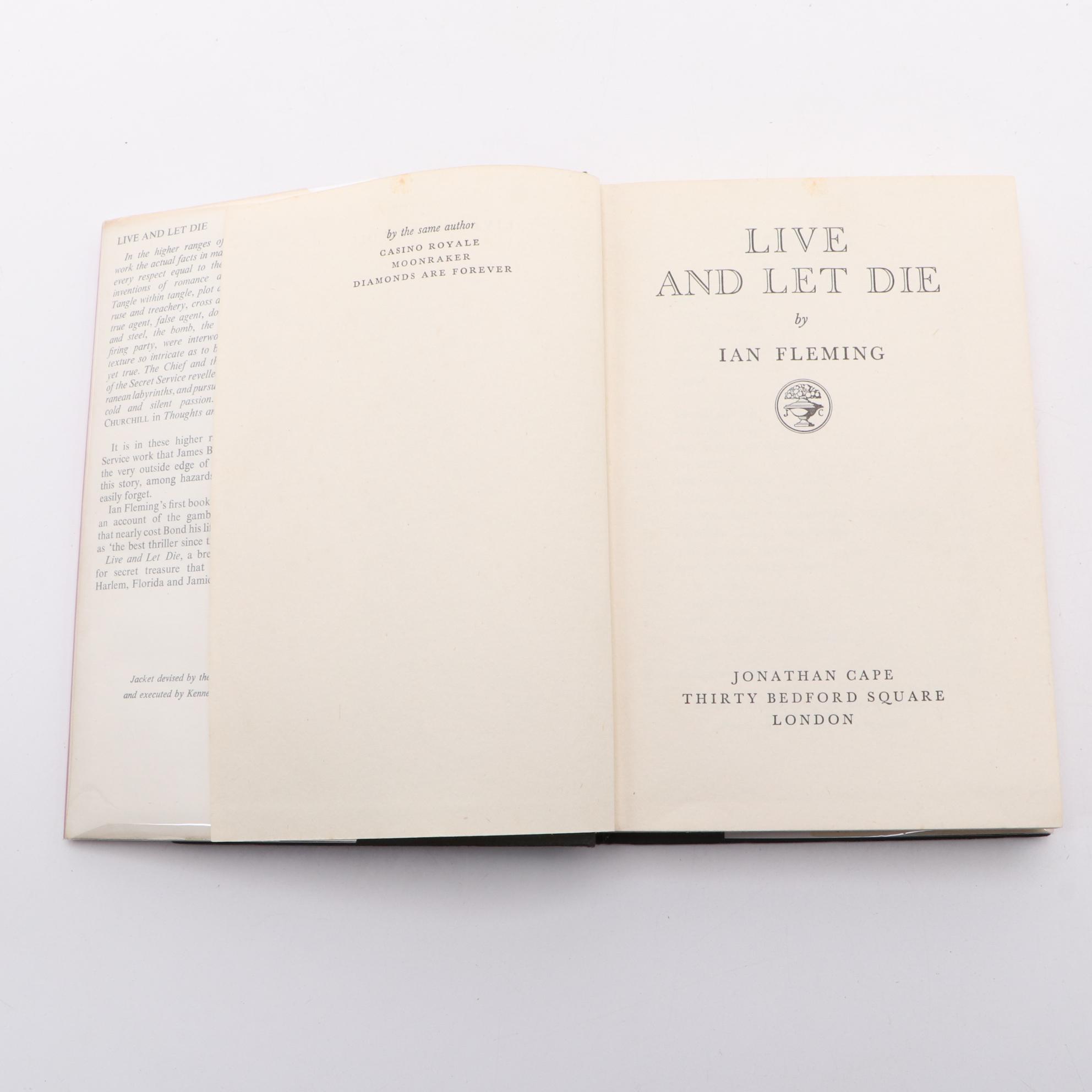 Third UK Impression "Live and Let Die" by Ian Fleming, 1956
