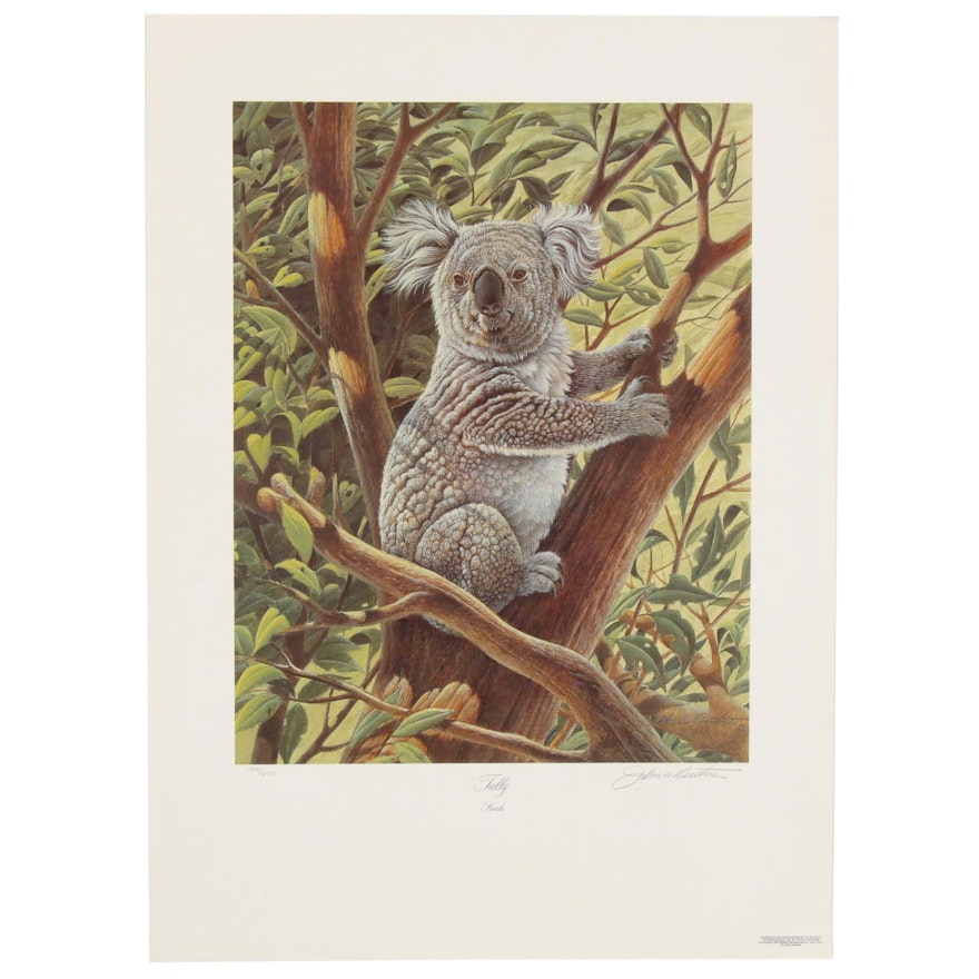 John Ruthven Offset Lithograph "Tully-Koala," Late 20th Century