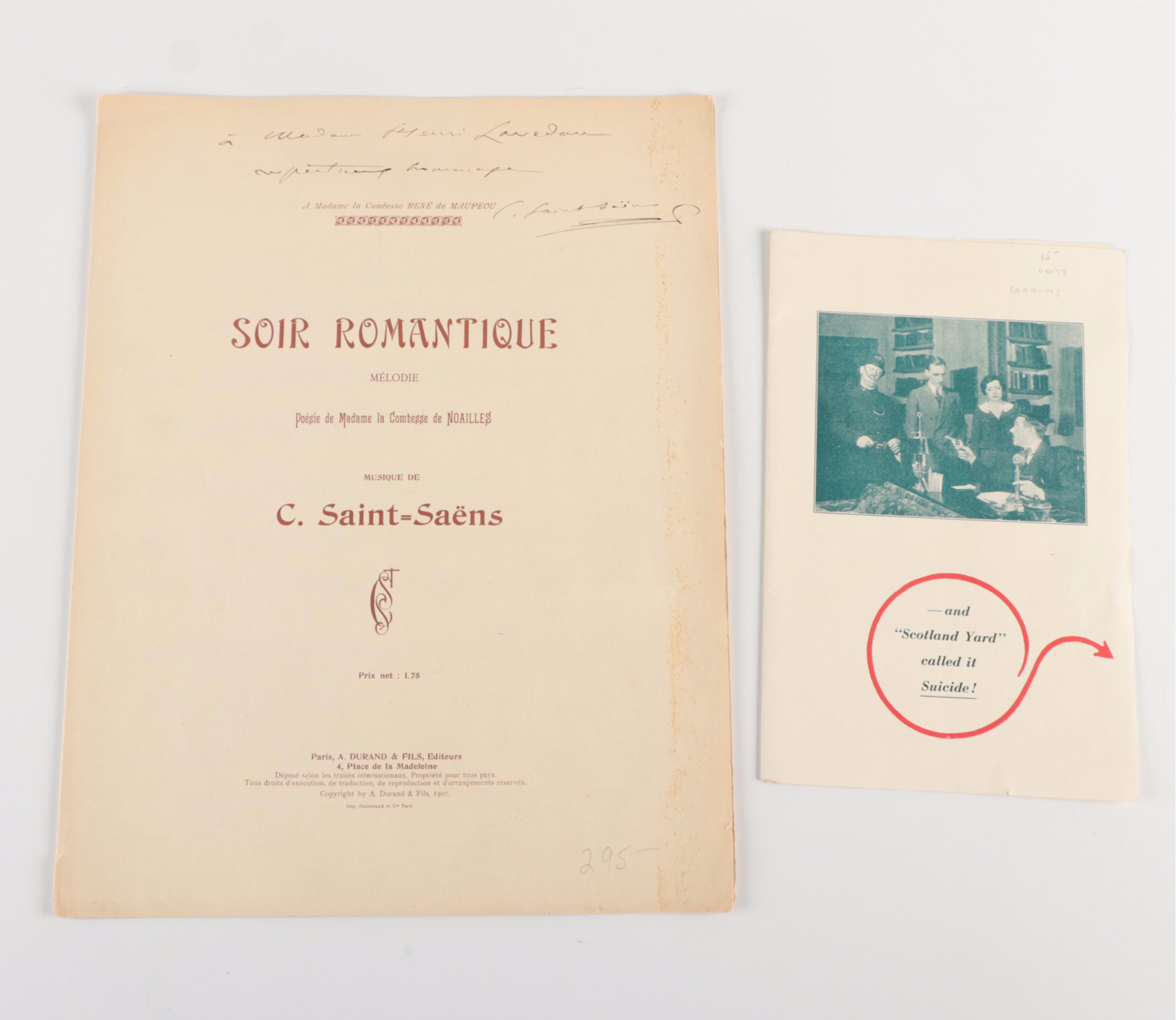 French Actor Sacha Guitry Memorabilia and More