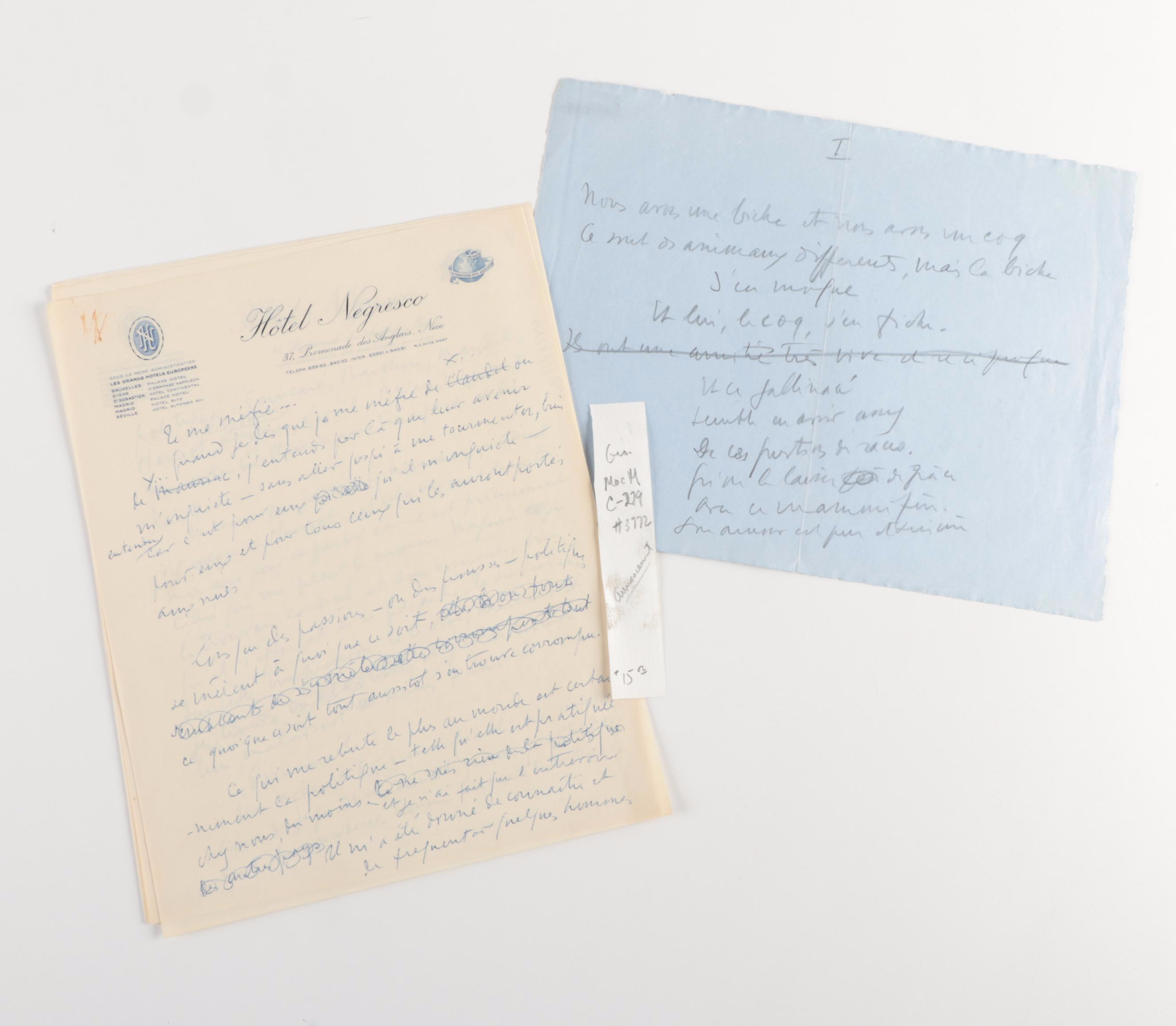 French Actor Sacha Guitry Memorabilia and More