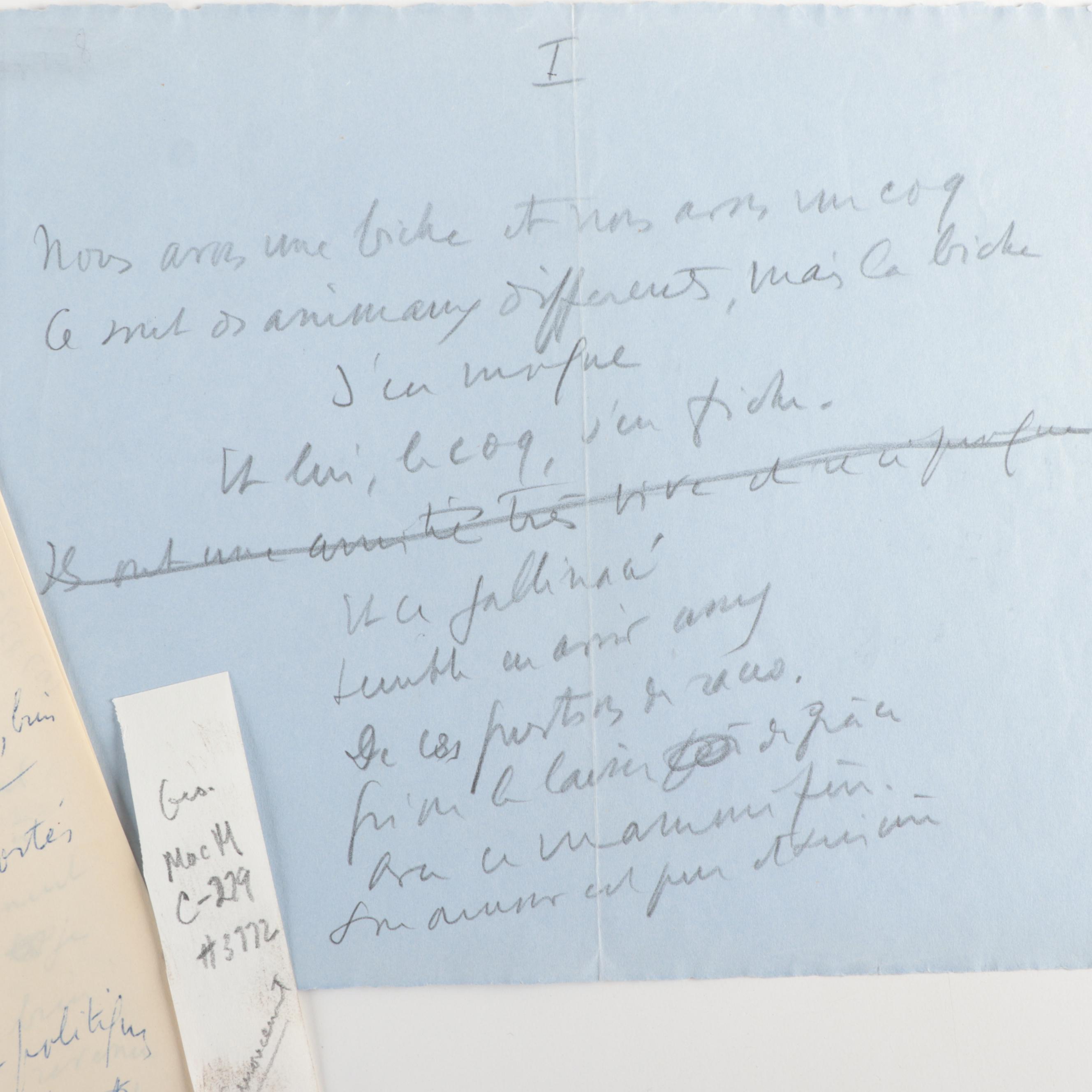 French Actor Sacha Guitry Memorabilia and More