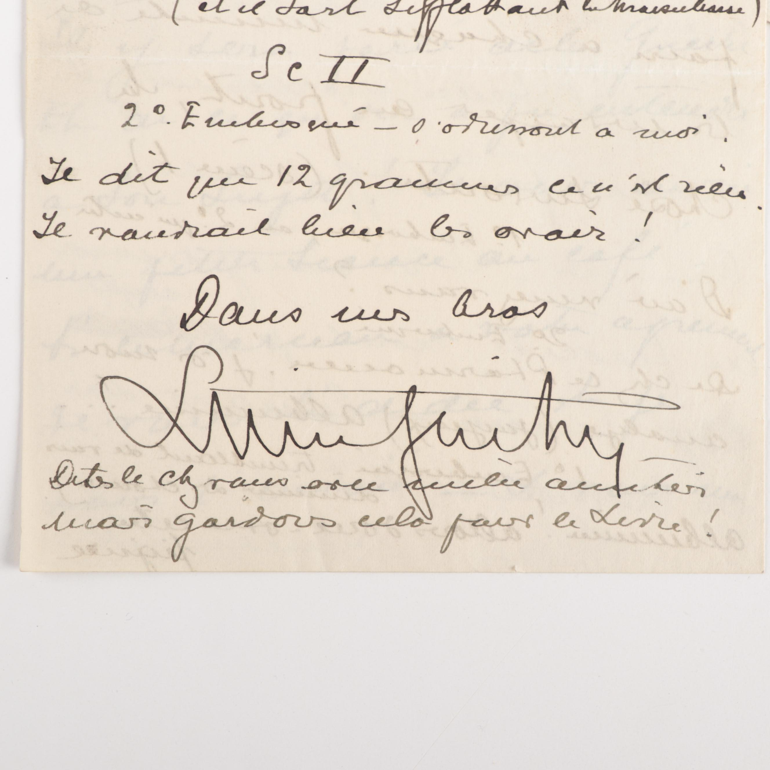 French Actor Sacha Guitry Memorabilia and More