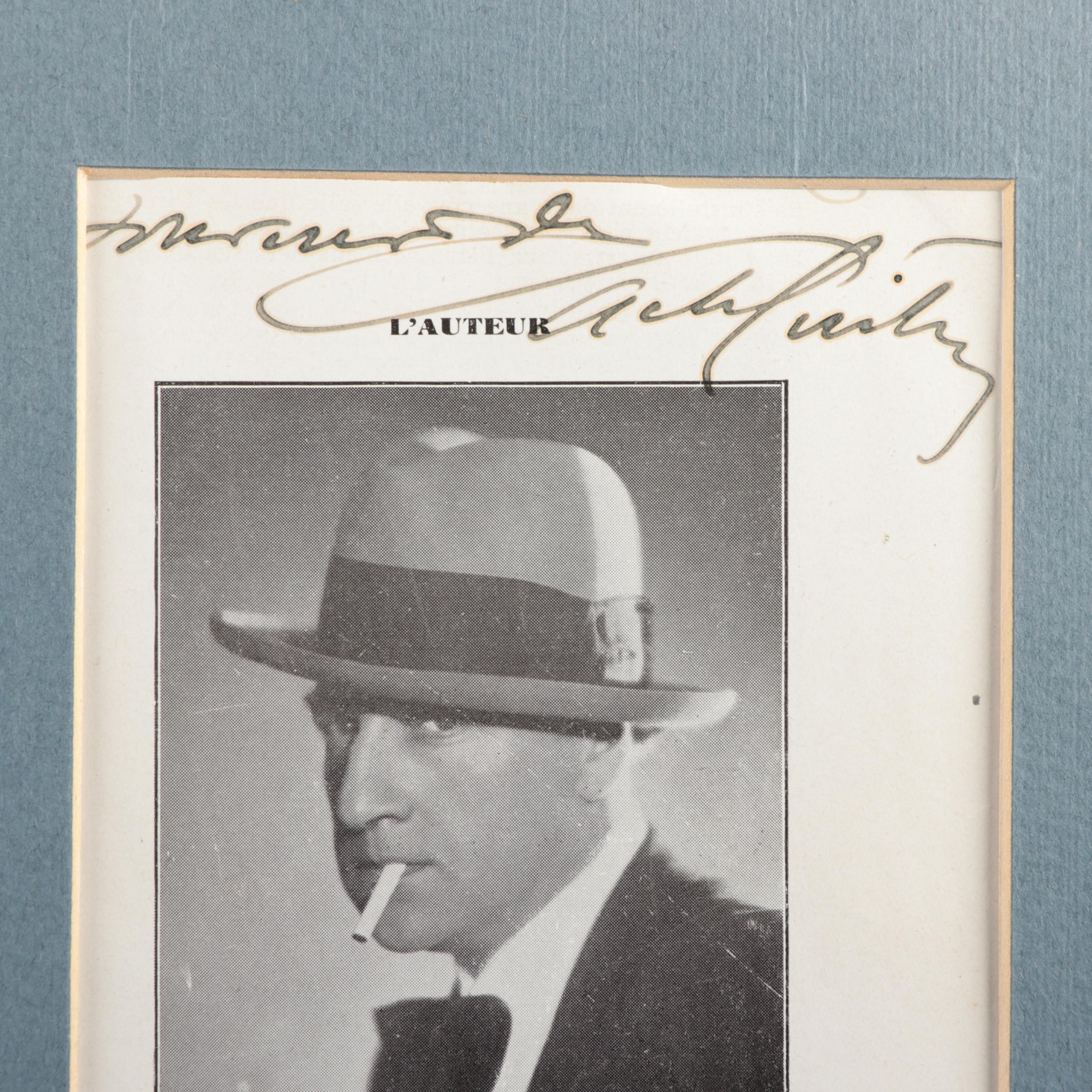French Actor Sacha Guitry Memorabilia and More