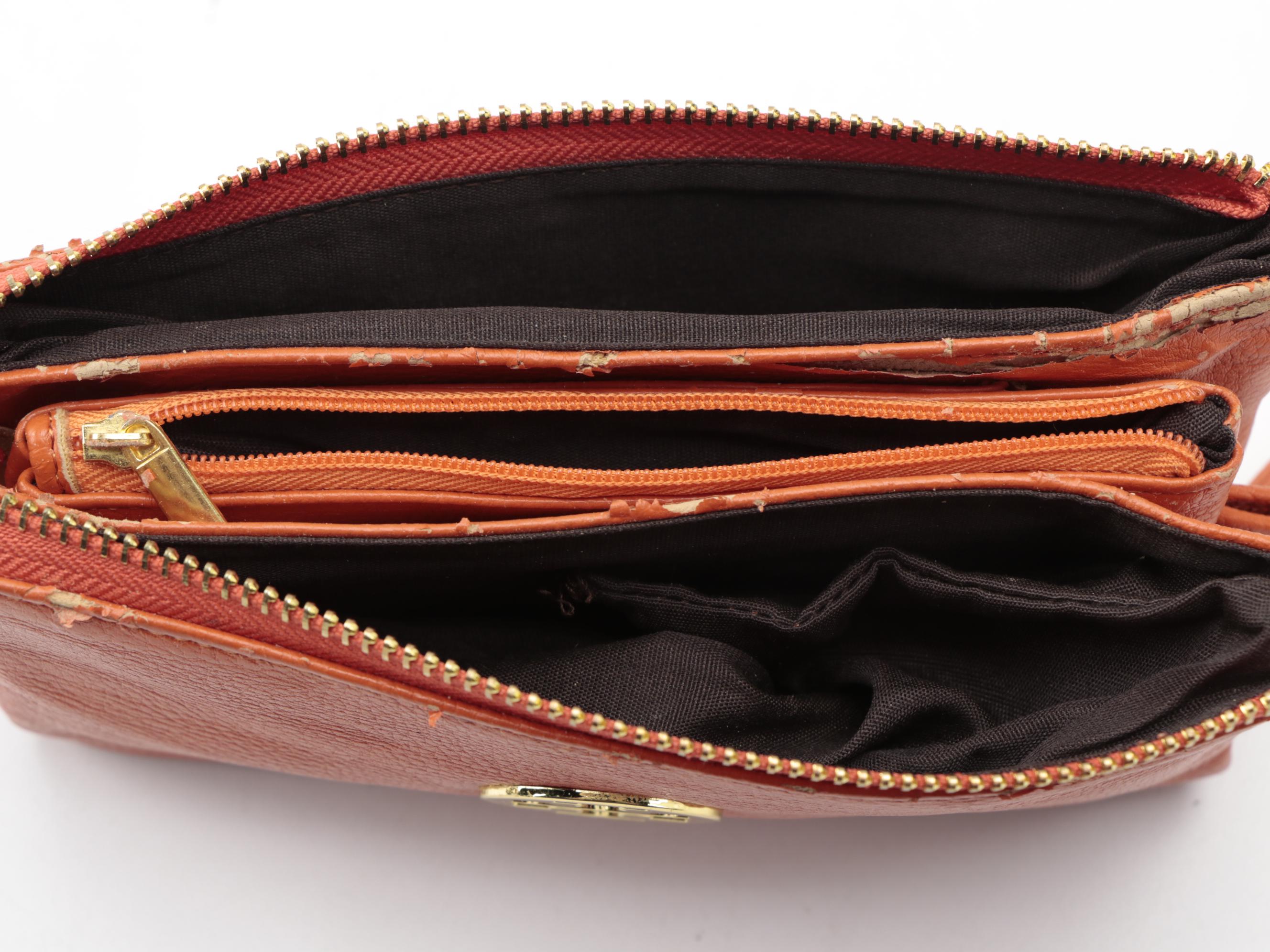 Buxton and Unmarked Leather Wallets with Tory Burch Wristlet