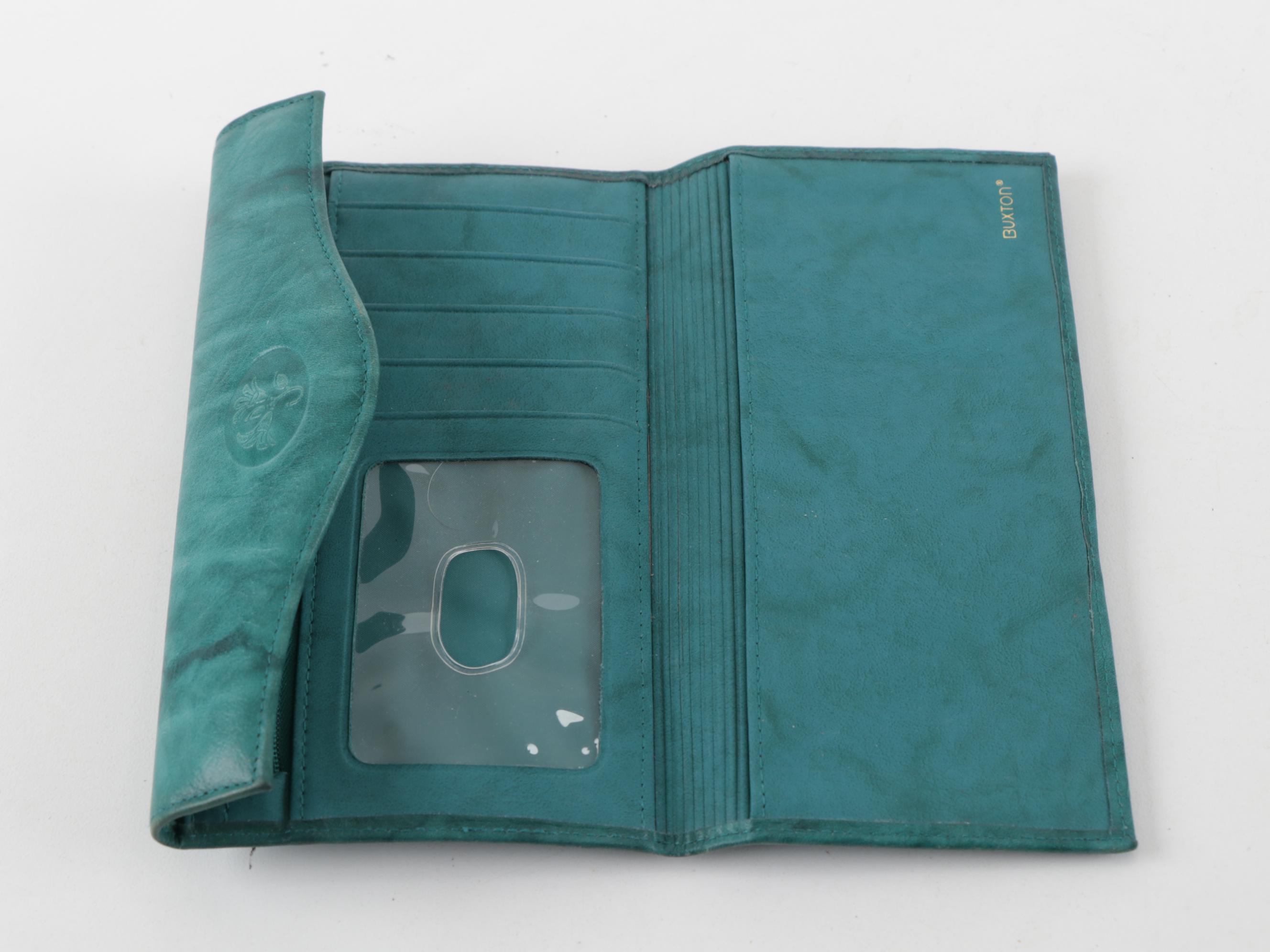 Buxton and Unmarked Leather Wallets with Tory Burch Wristlet