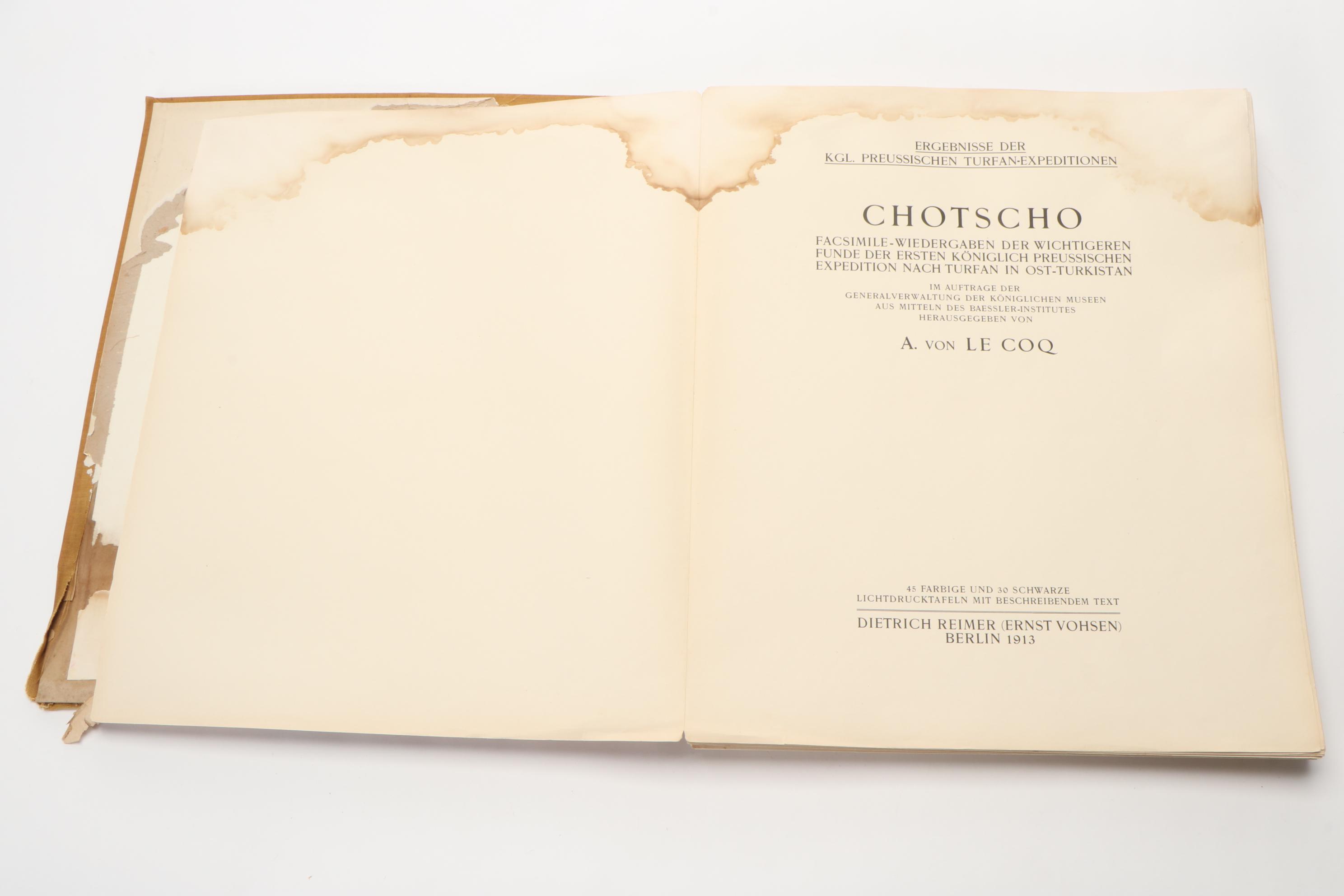 "Chotscho: Koeniglich Preussische Turfan-Expeditionen" by Albert von Le Coq