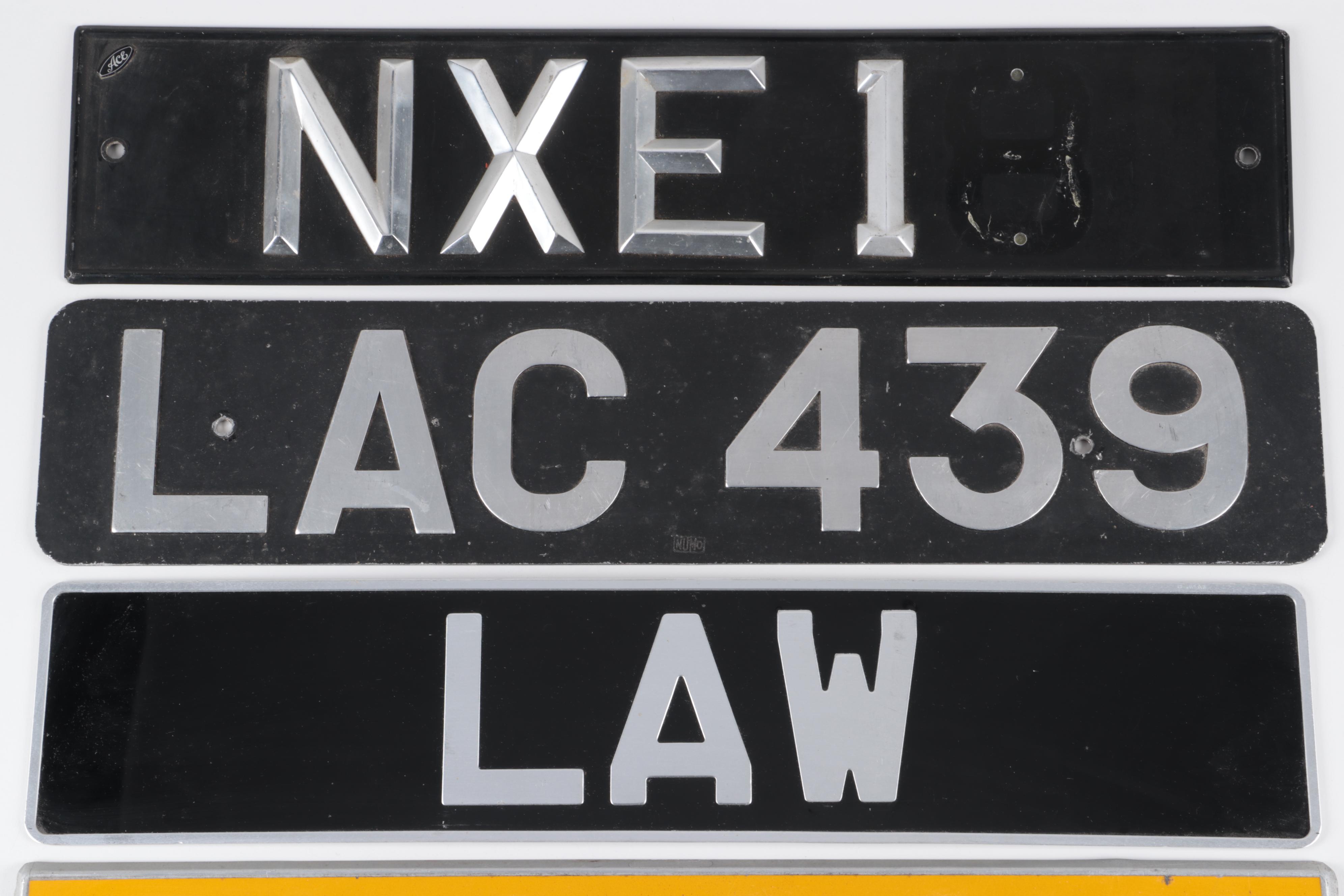 British License Plates Assortments, Mid to Late 20th Century