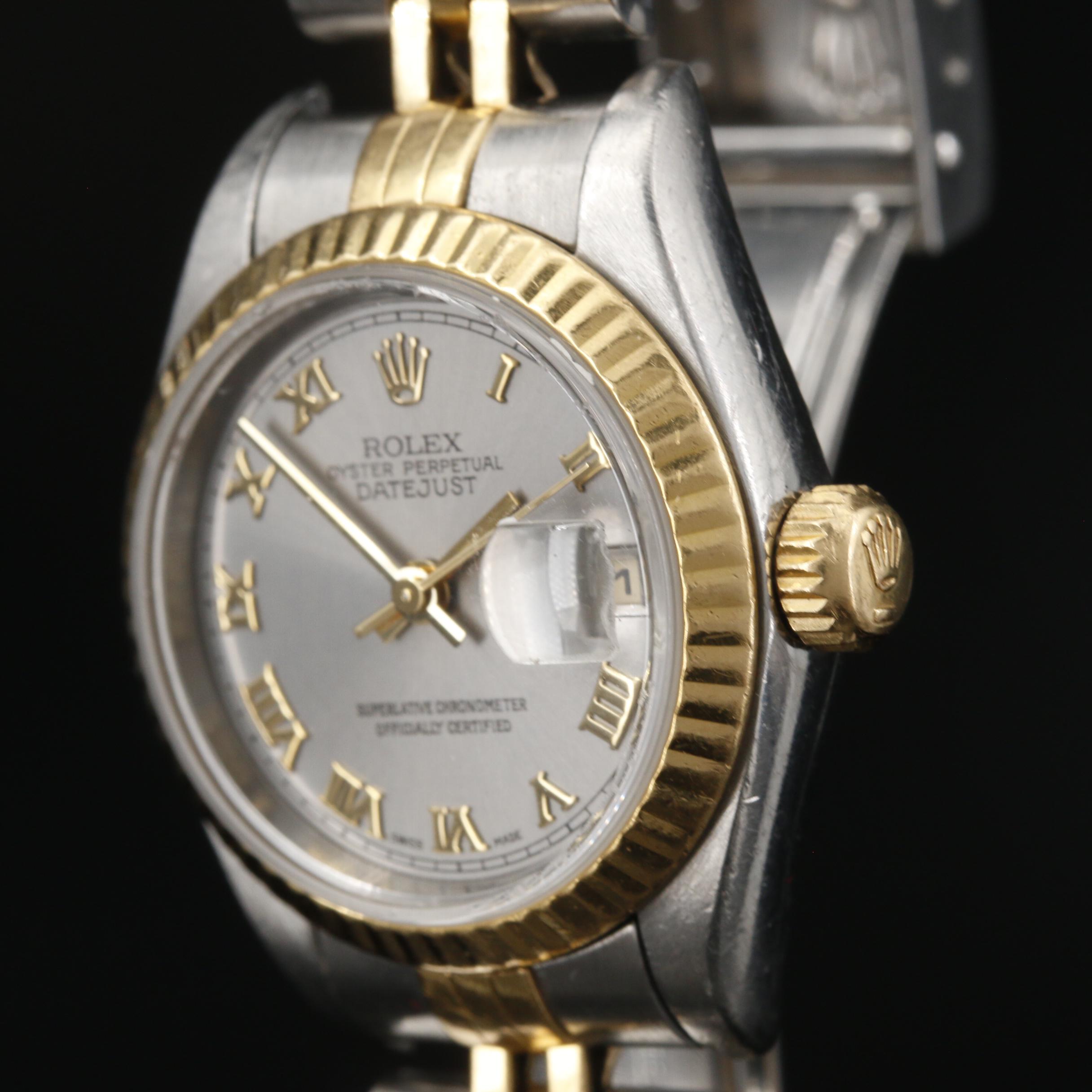 1996 Rolex Datejust 18K and Stainless Steel Automatic Watch