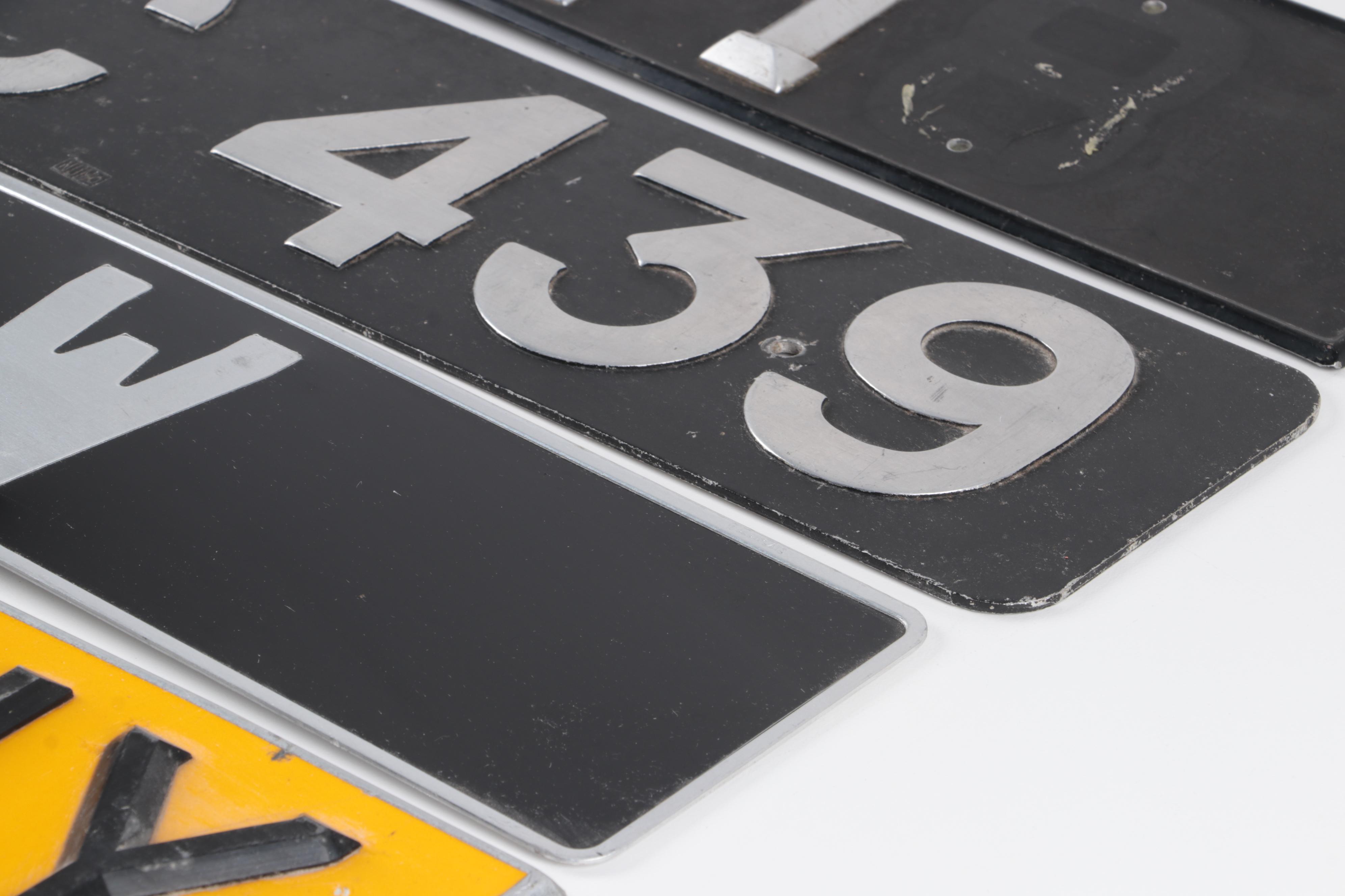 British License Plates Assortments, Mid to Late 20th Century