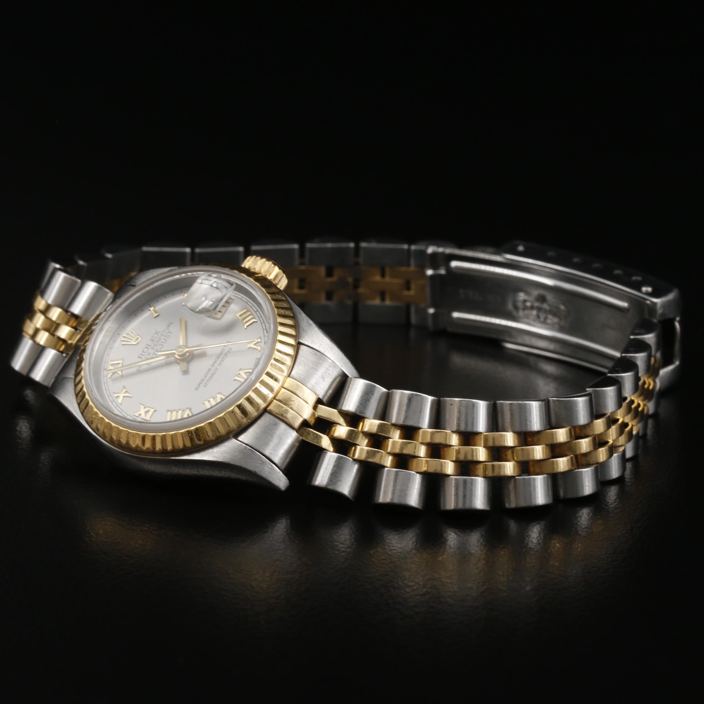 1996 Rolex Datejust 18K and Stainless Steel Automatic Watch