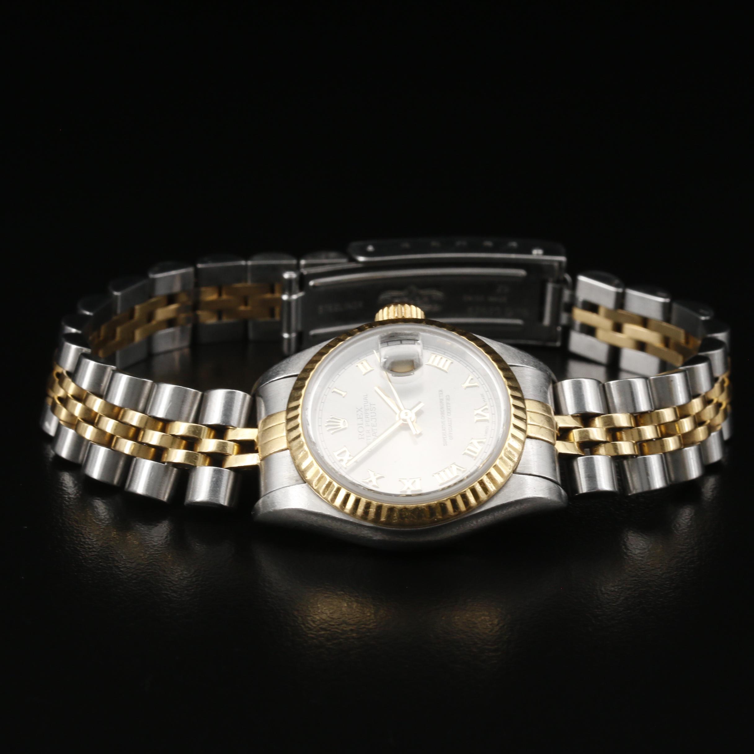 1996 Rolex Datejust 18K and Stainless Steel Automatic Watch