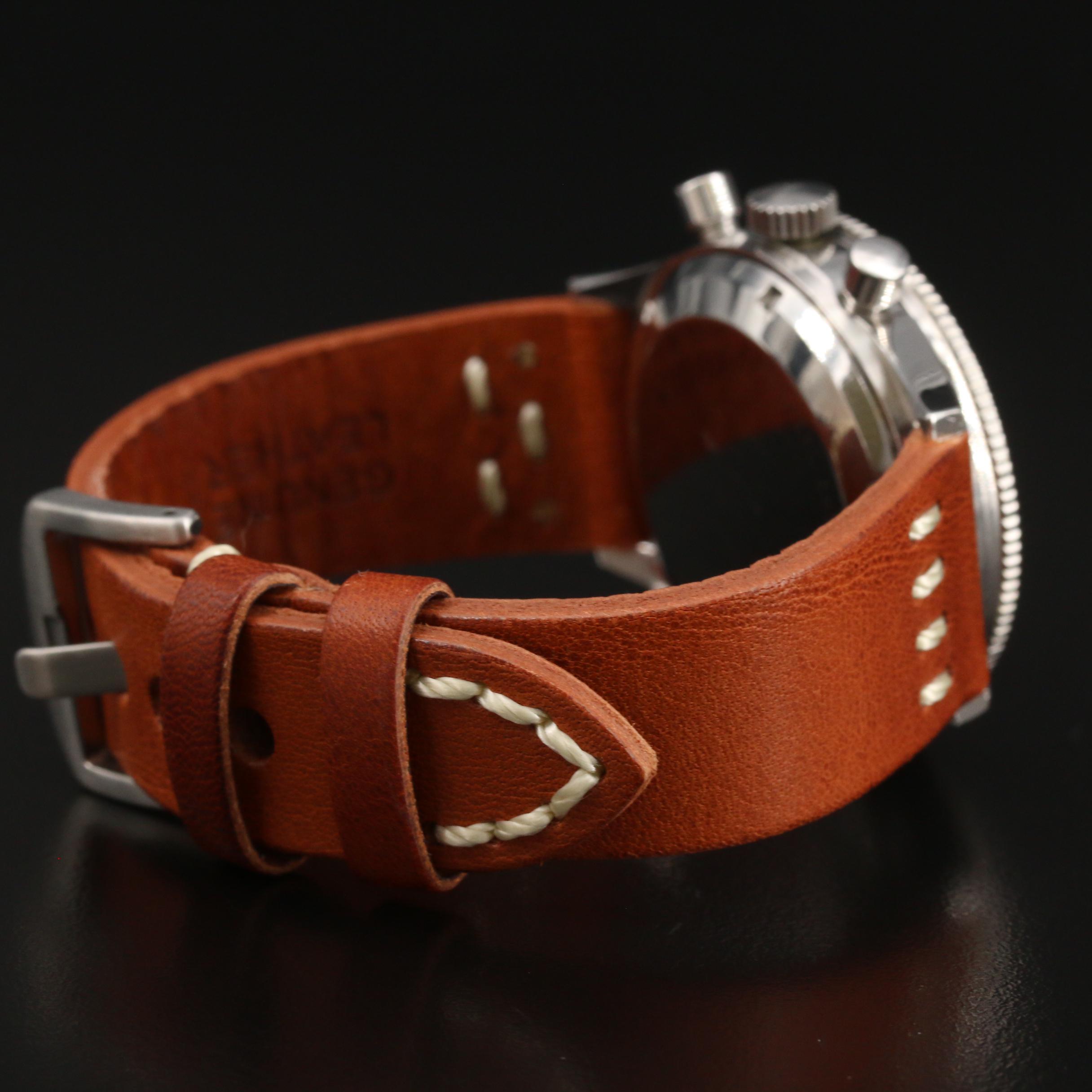 Vintage Croton Chronomaster Aviator Sea Diver Stem Wind Watch