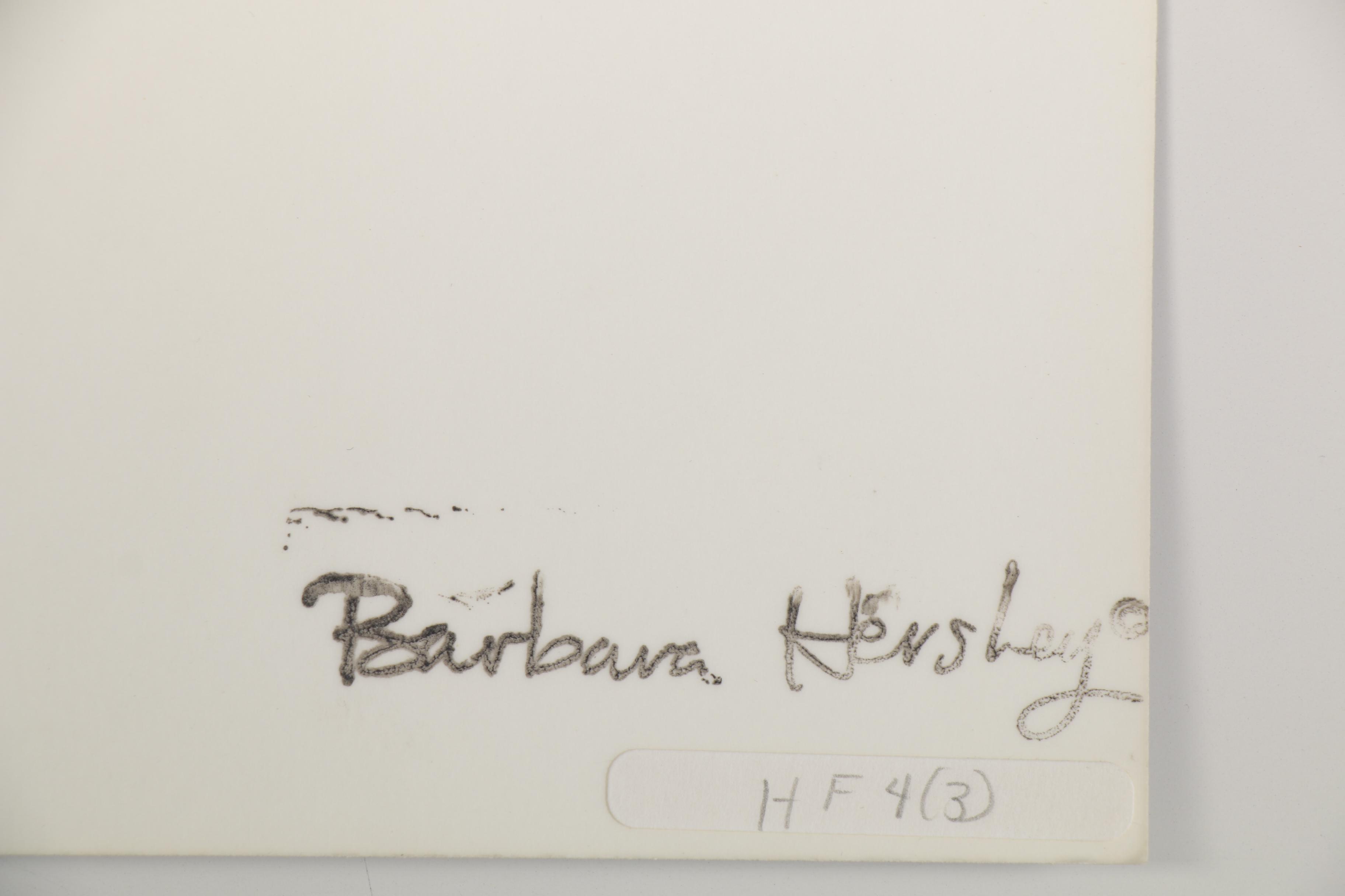 Barbara Hershey Figural Cliché Verre Photograph, 1983