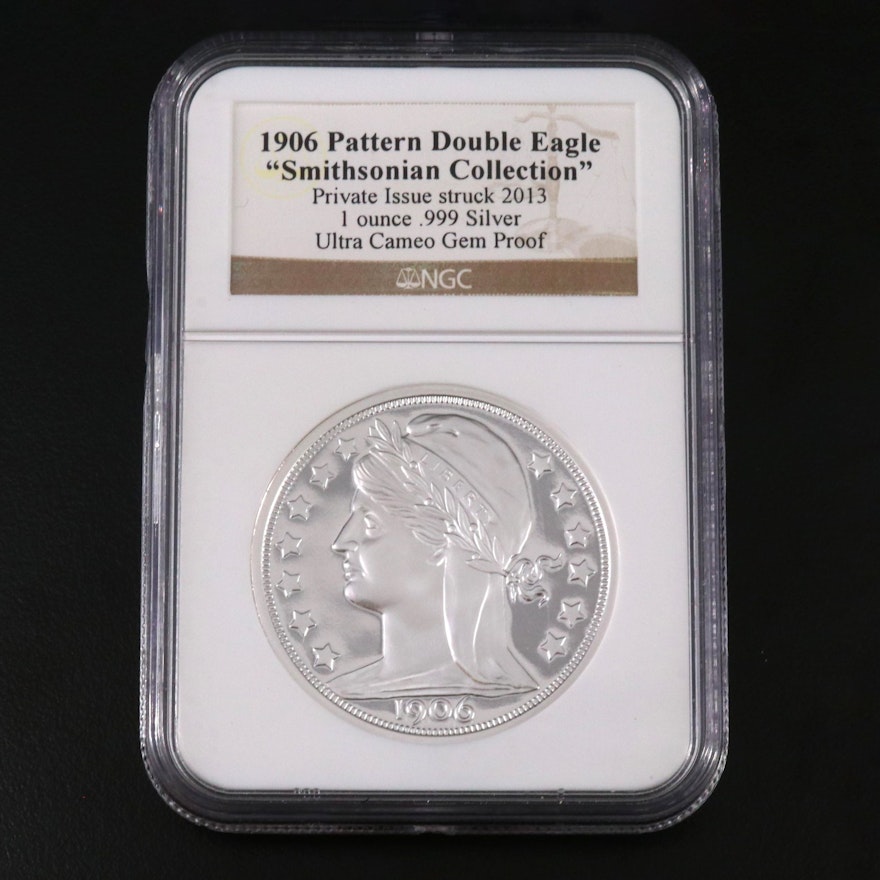 NGC Graded Ultra Cameo Proof 1906 Pattern Double Eagle