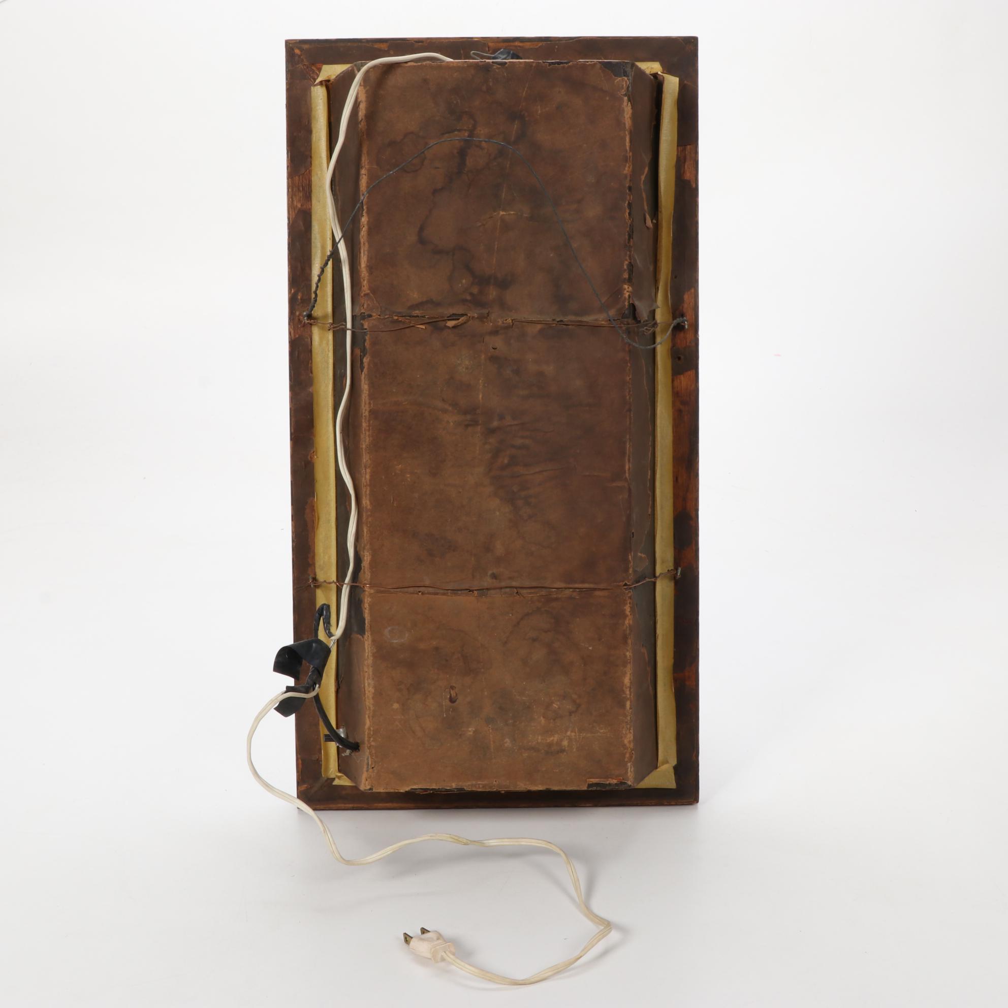 Saint Therese of the Child Jesus Figurine in Illuminated Case, Mid-20th Century