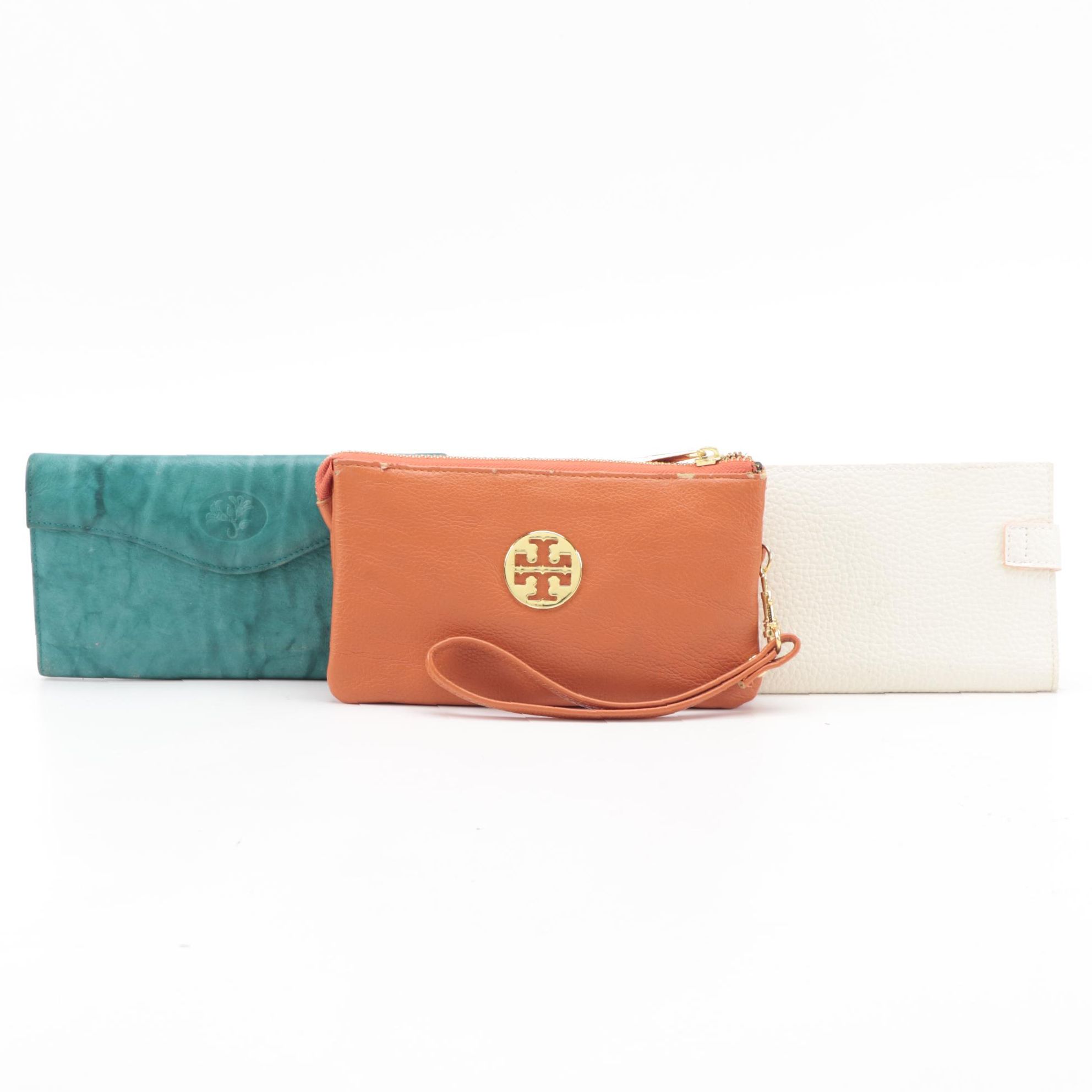 Buxton and Unmarked Leather Wallets with Tory Burch Wristlet