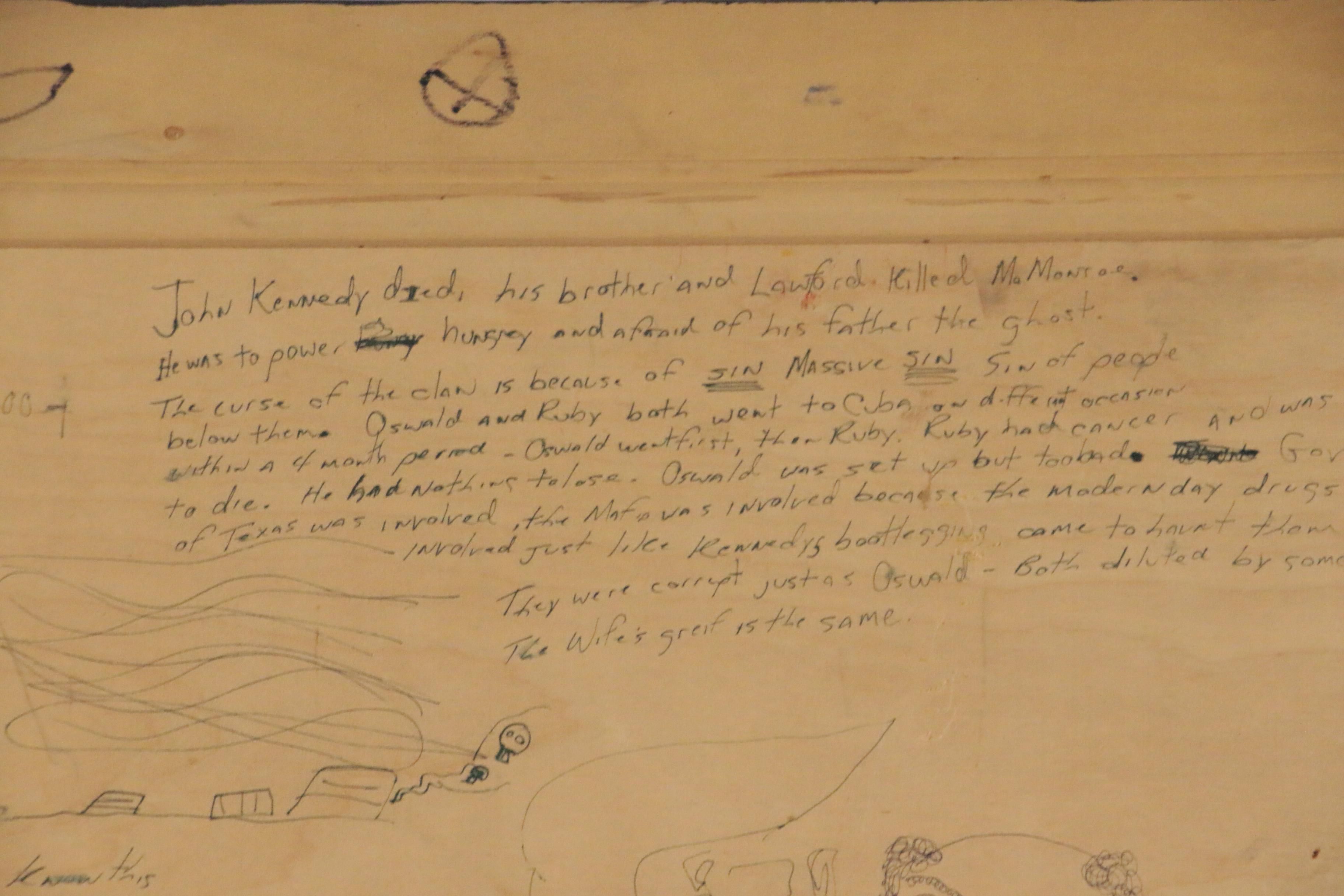 Andrew VanSickle Folk Art Mixed Media Painting, 21st Century