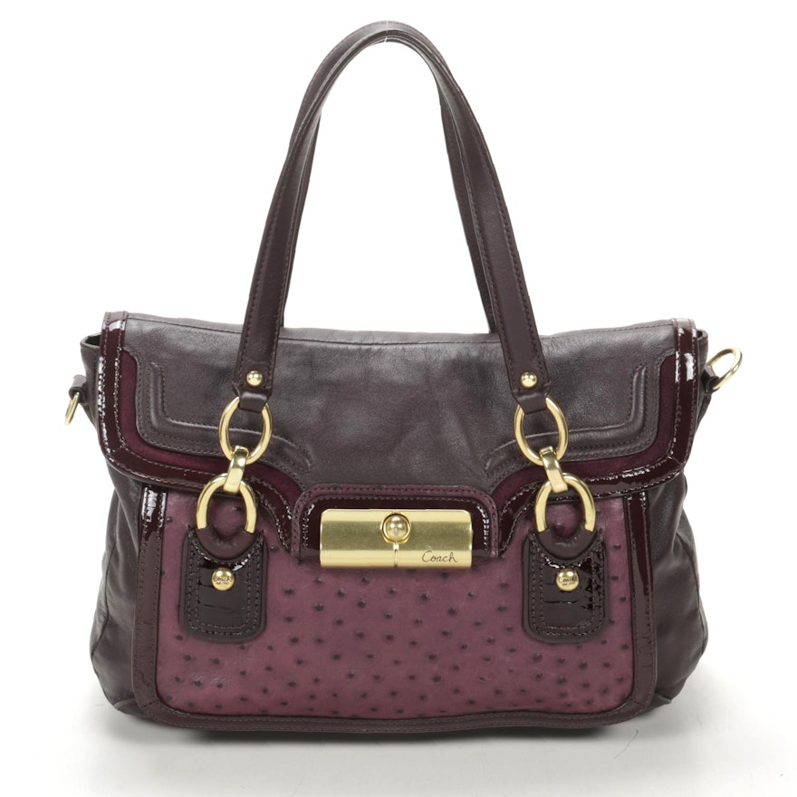 Coach Kristin Exotic Mixed Spectator Satchel