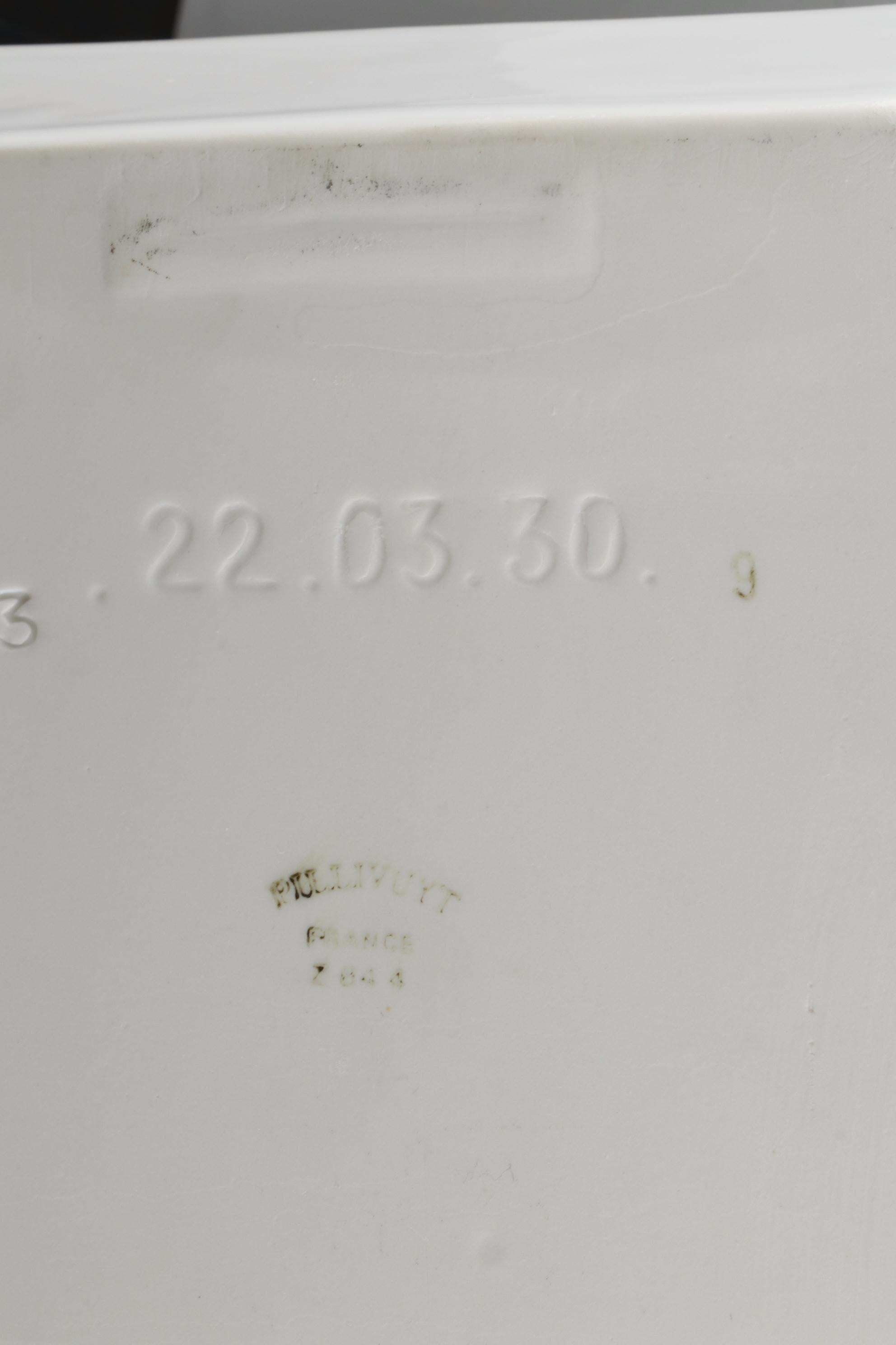 Pillivuyt French White Porcelain Bowls with Rectangular Dishes and Platter