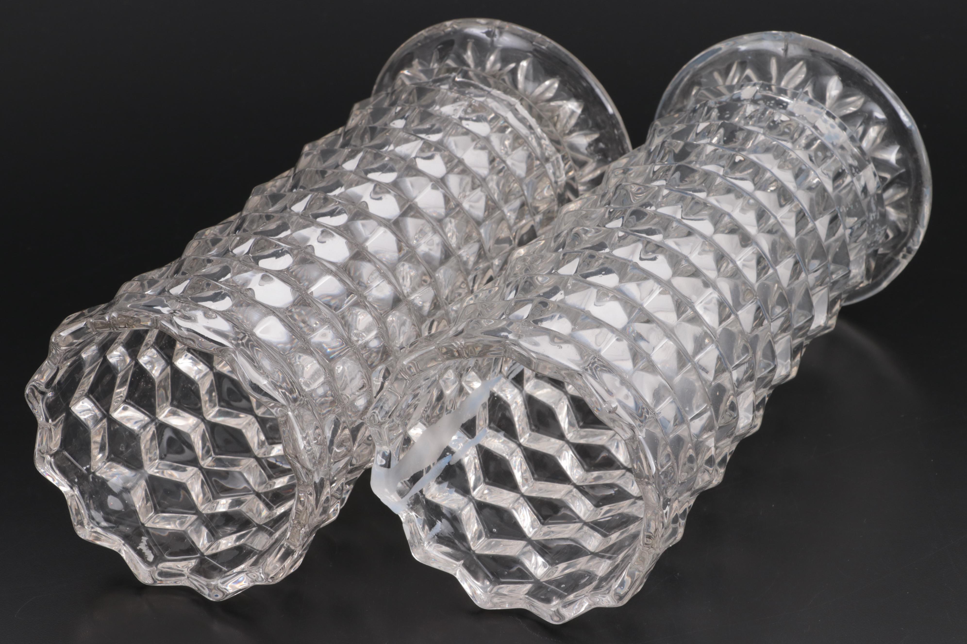 Fostoria "American" Vases, Early to Mid 20th Century