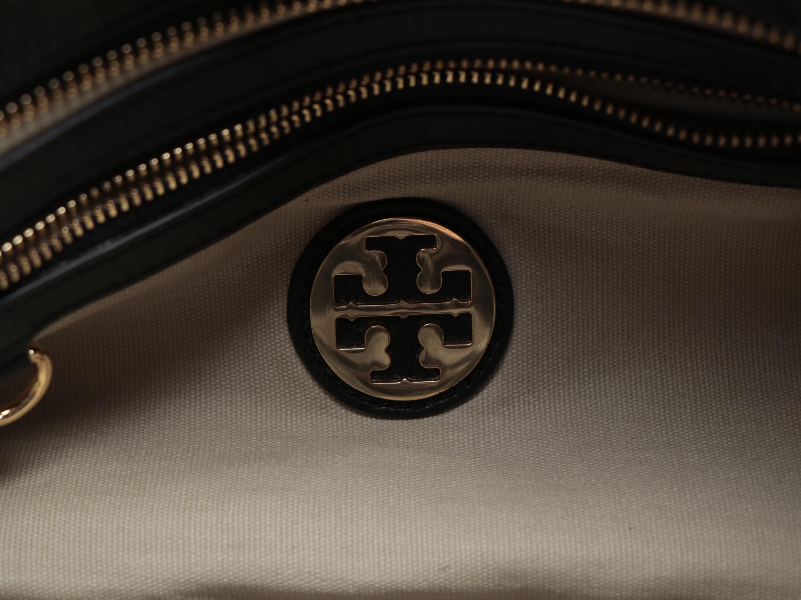 Tory Burch Leather Tote Bag and Chain Strap Crossbody