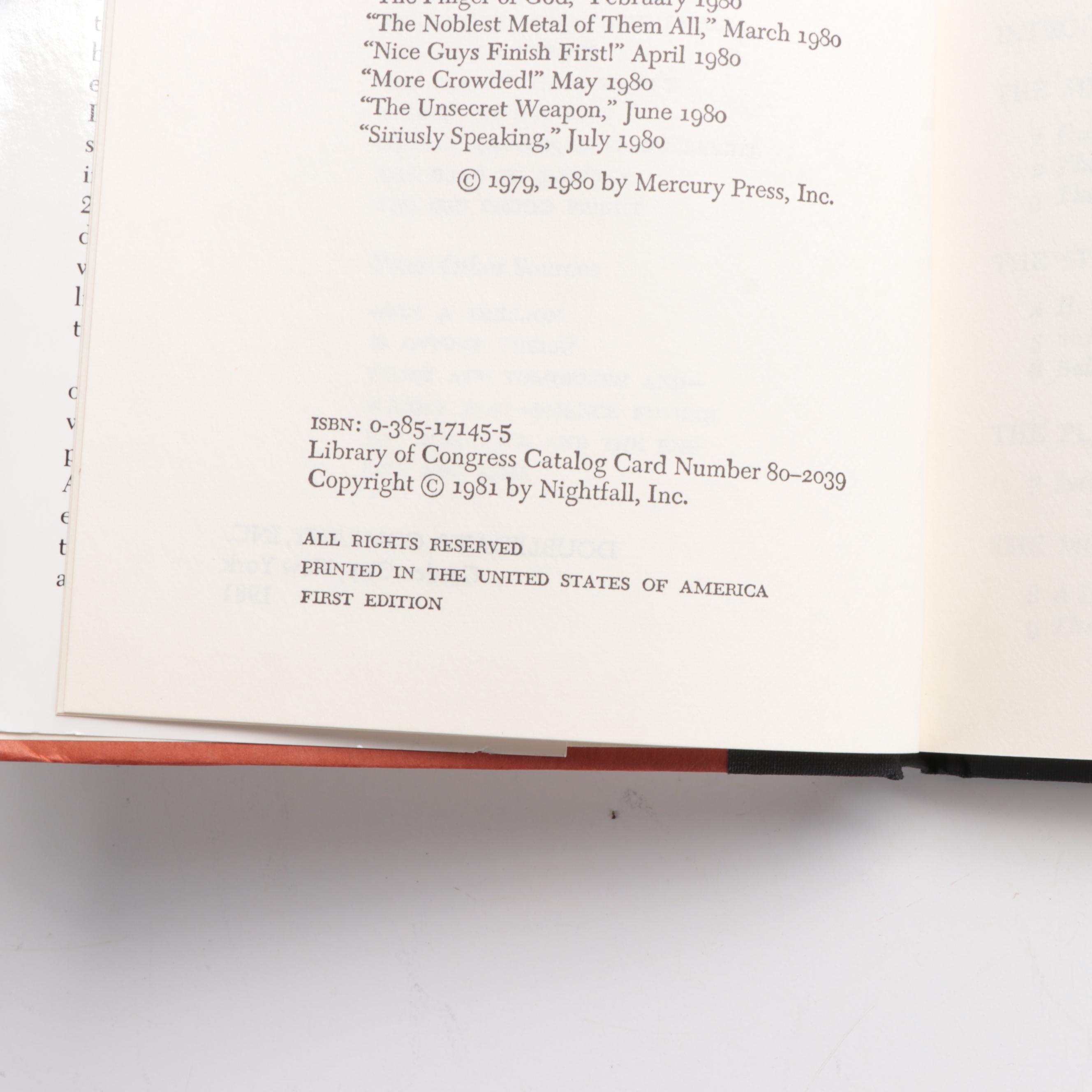 First Edition "The Sun Shines Bright" and "Fantastic Voyage II" by Isaac Asmiov