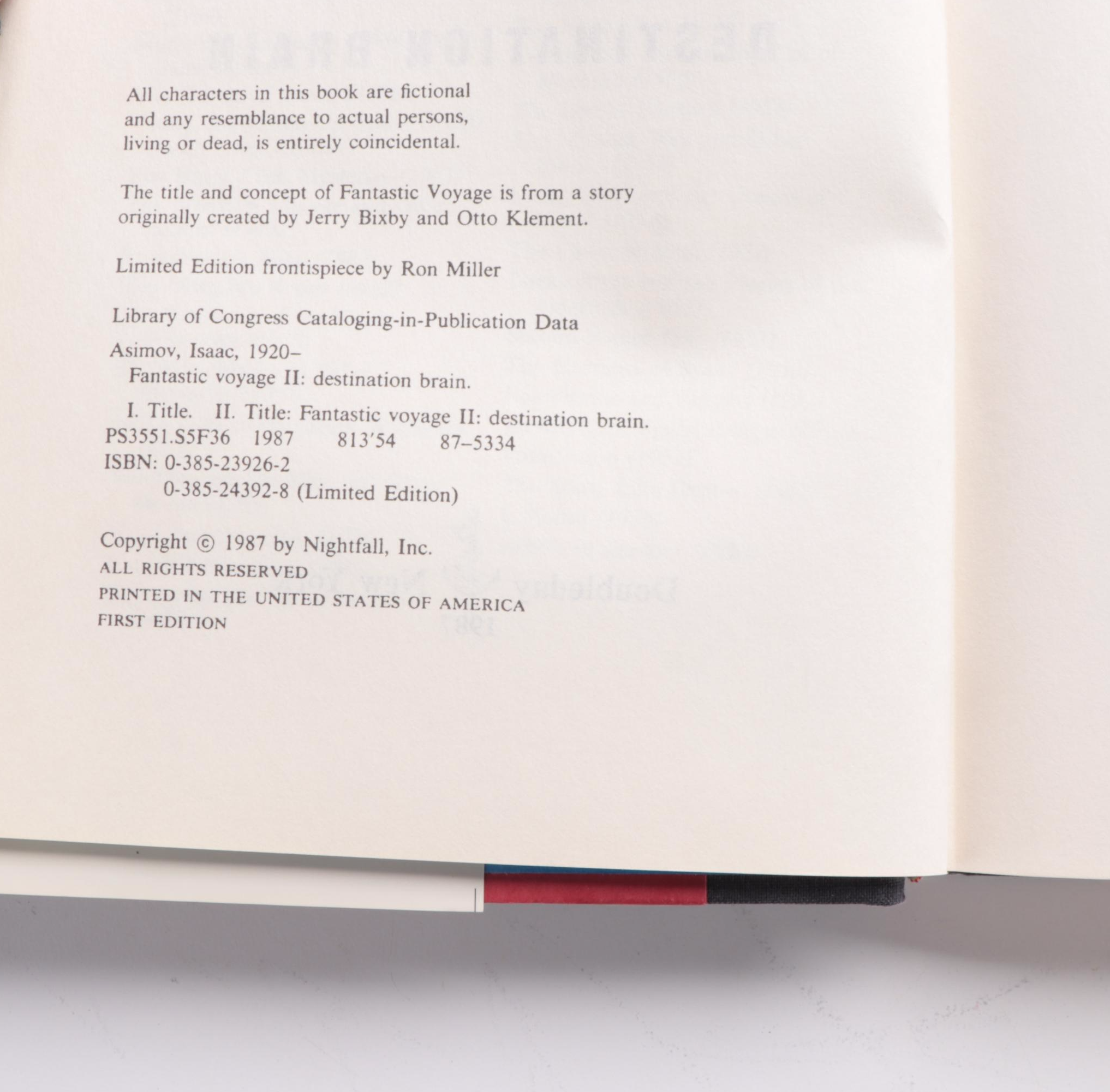 First Edition "The Sun Shines Bright" and "Fantastic Voyage II" by Isaac Asmiov