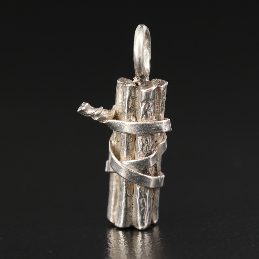 Sterling Silver Dynamite Charm