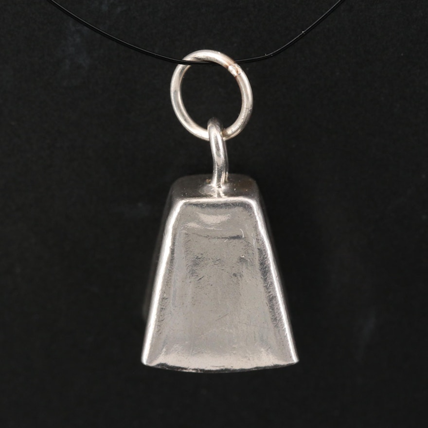 Sterling Silver Cow Bell Charm