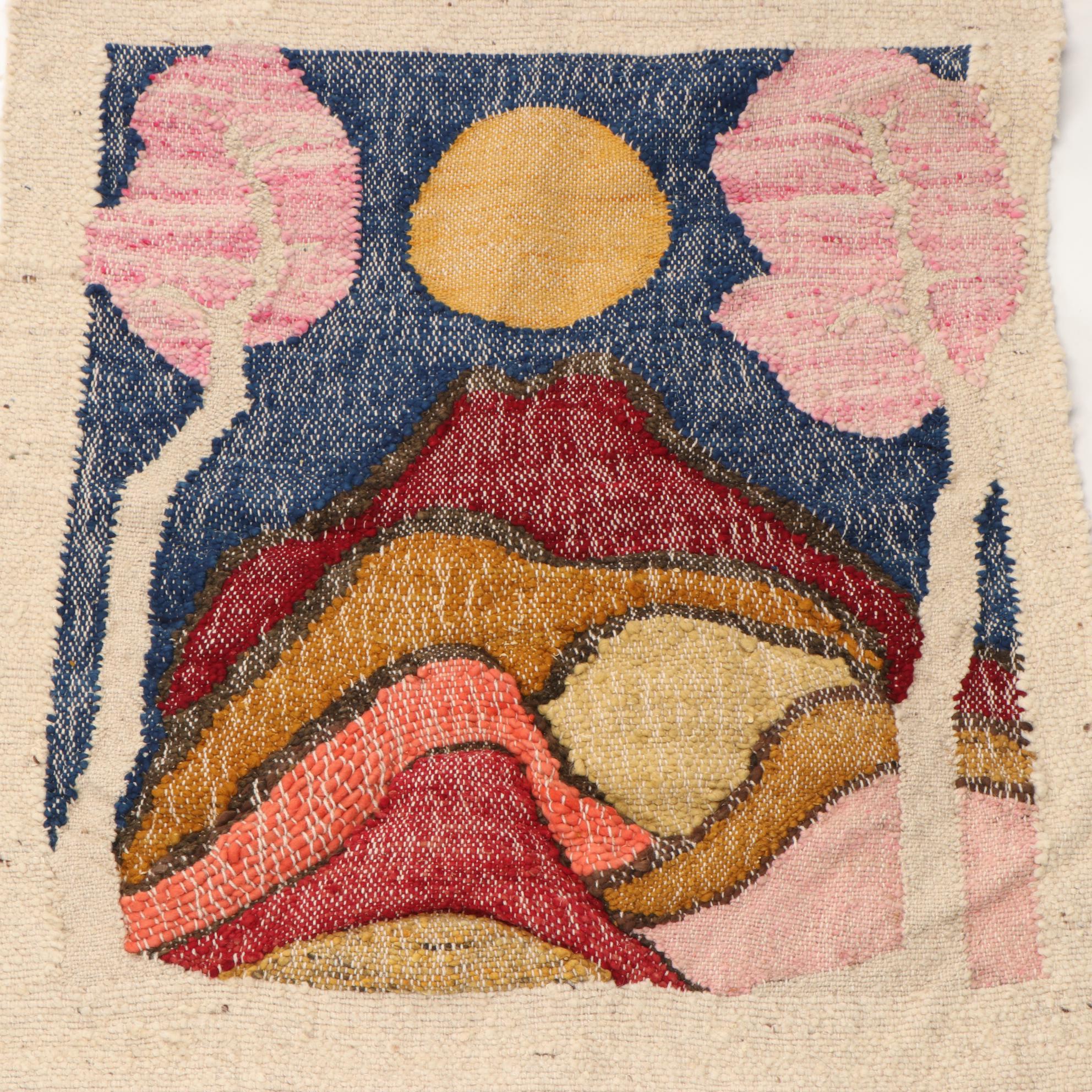 Felted Wool Fiber Art Attributed to Barbara Grenell, Late 20th Century